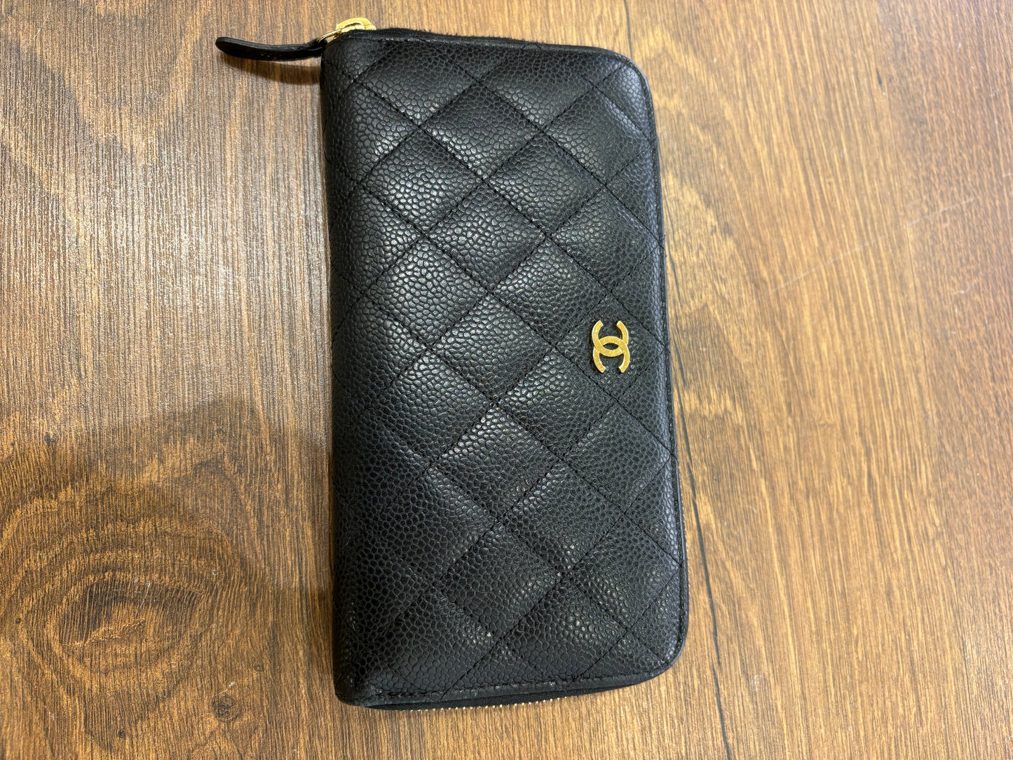 Chanel Portafoglio  Timeless in Pelle Caviar e Oro