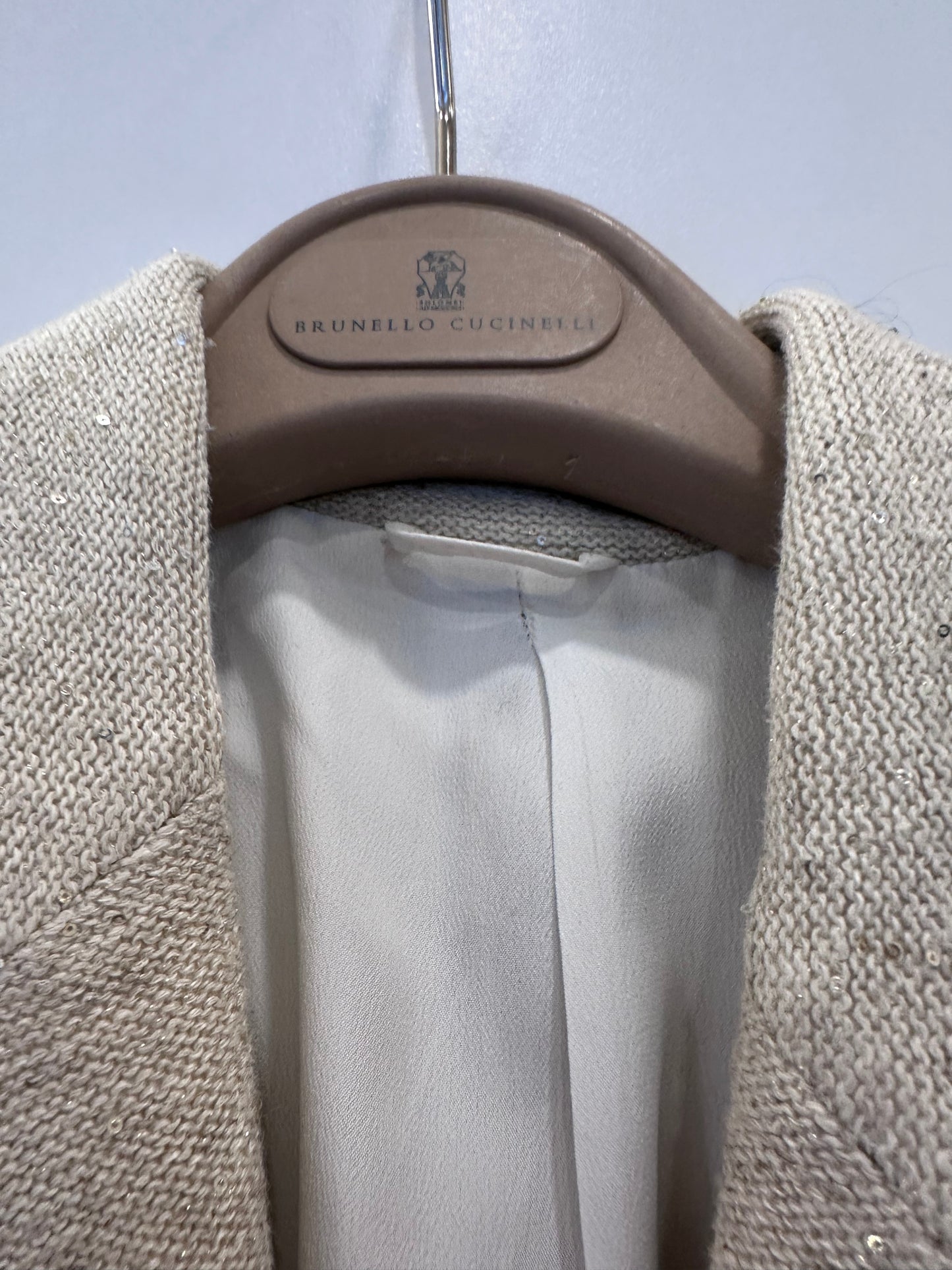 Brunello Cucinelli blazer lino e seta 40