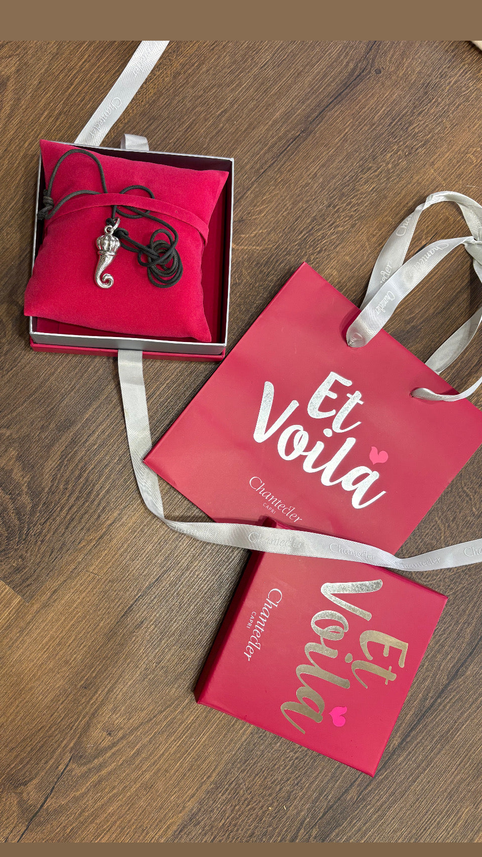 Chantecler Et Voilà Corno maxi in argento