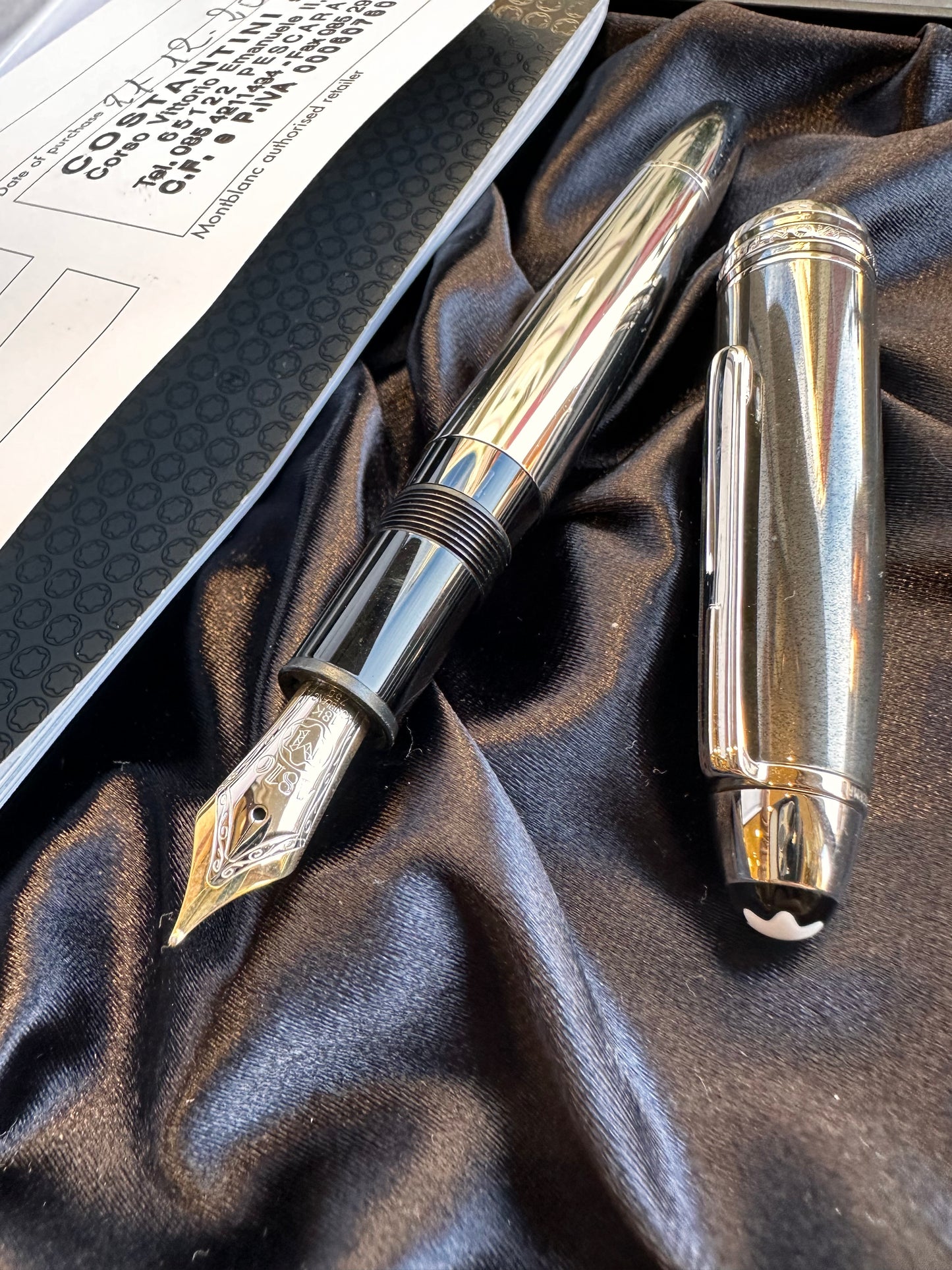 MONTBLANC MEISTERSTÜCK SOLITAIRE STILOGRAFICA 146 LE GRAND ACCIAIO