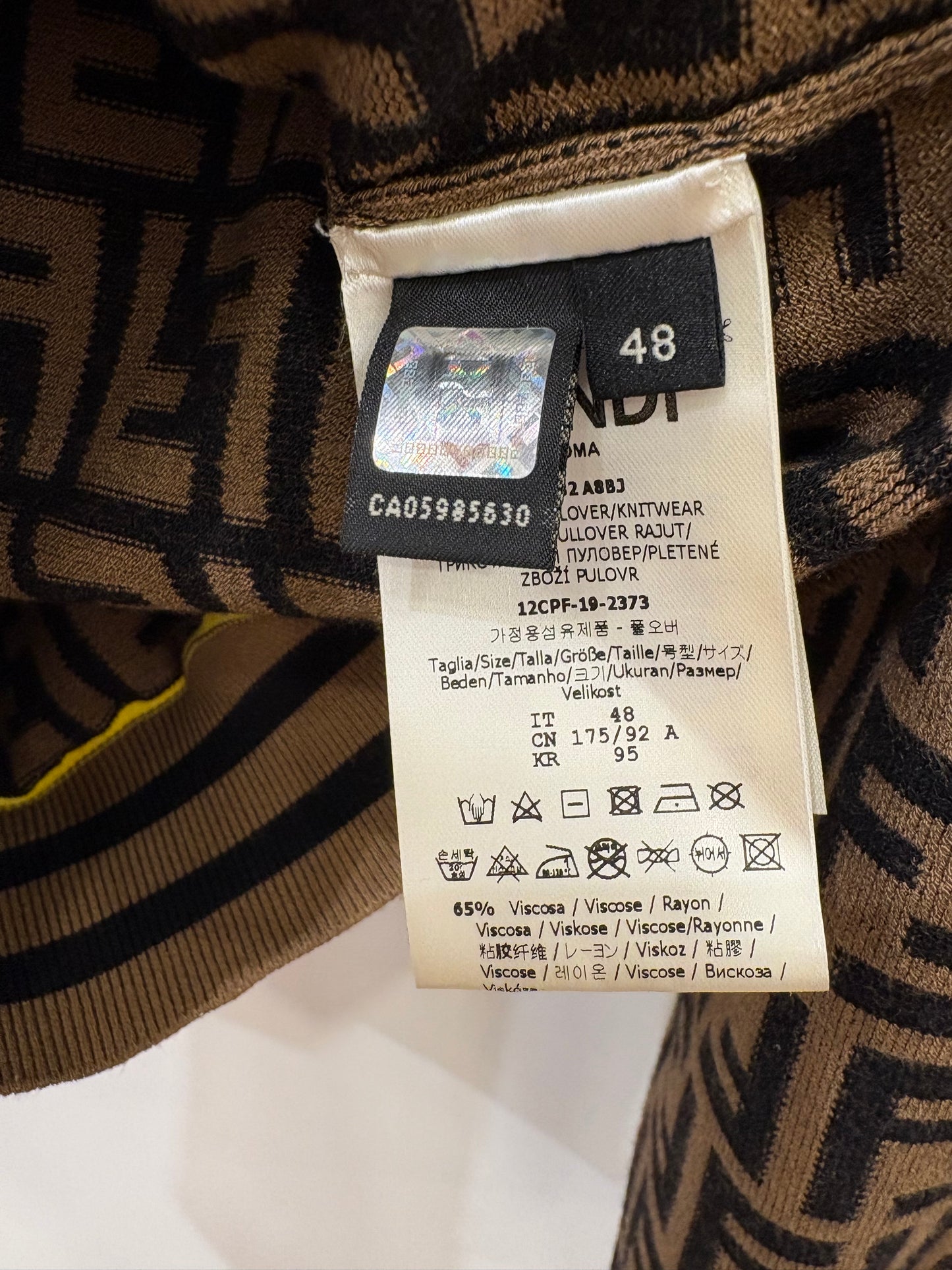 Fendi maglione   "Roma Amor" Monogram FF