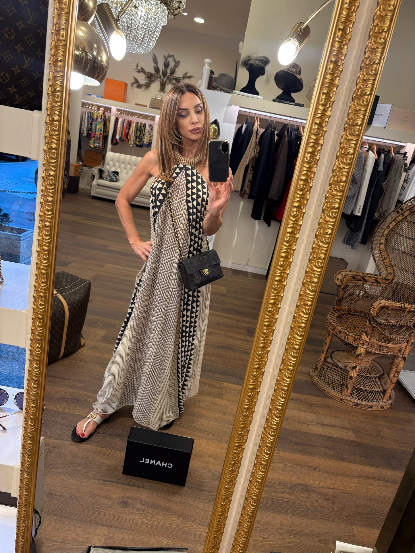 Chanel mini bag in pelle matelasse ‘ nero