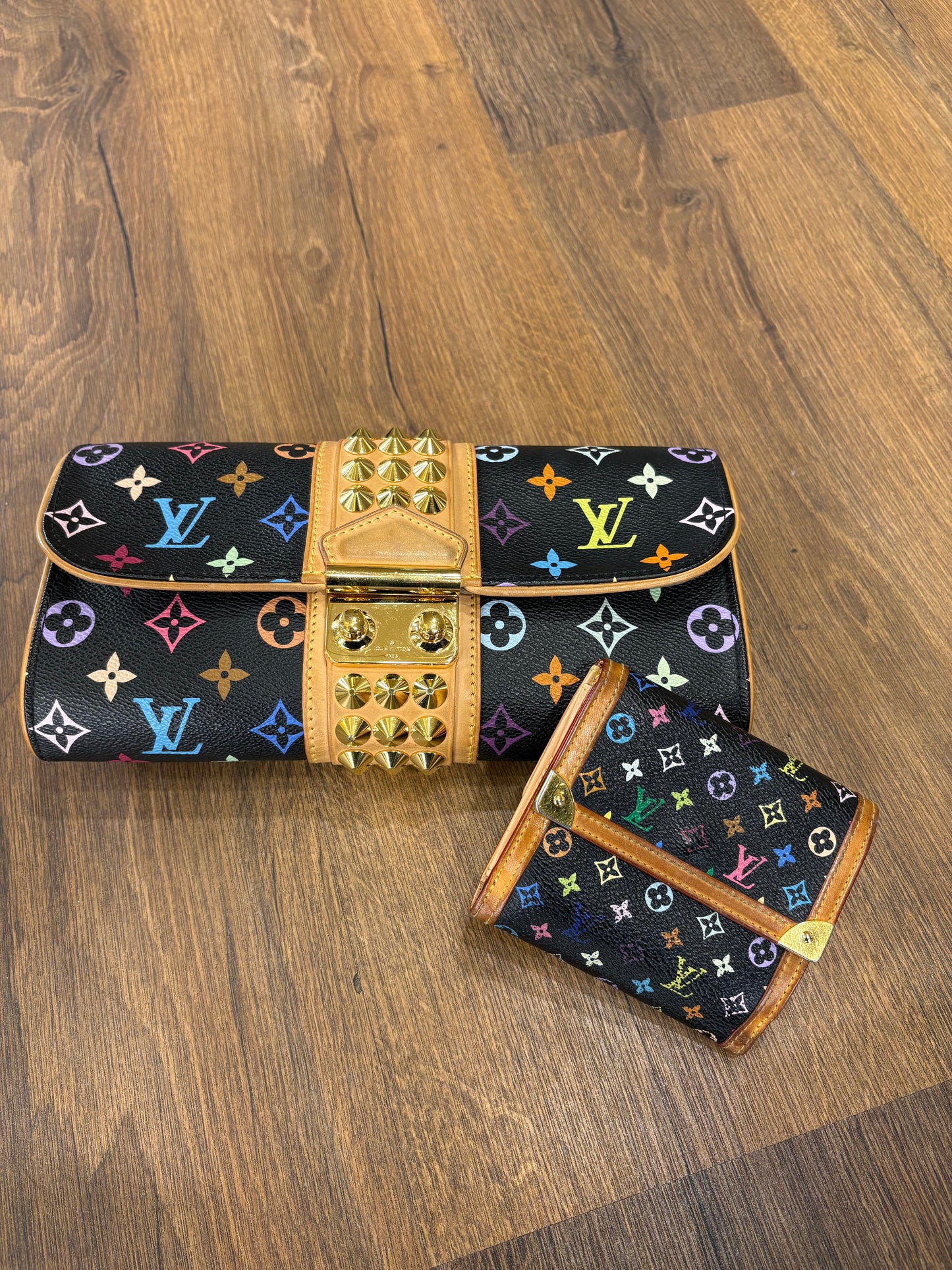 Louis Vuitton portafoglio Eugenie in tela multicolor