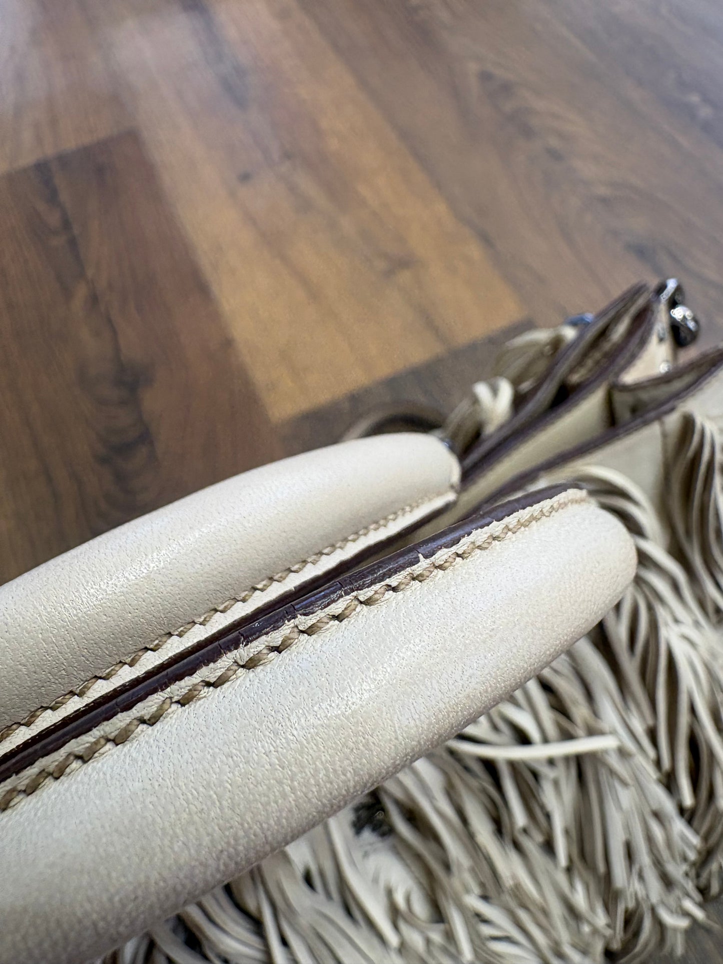 Borsa Prada Cera Nappa Leather Fringe