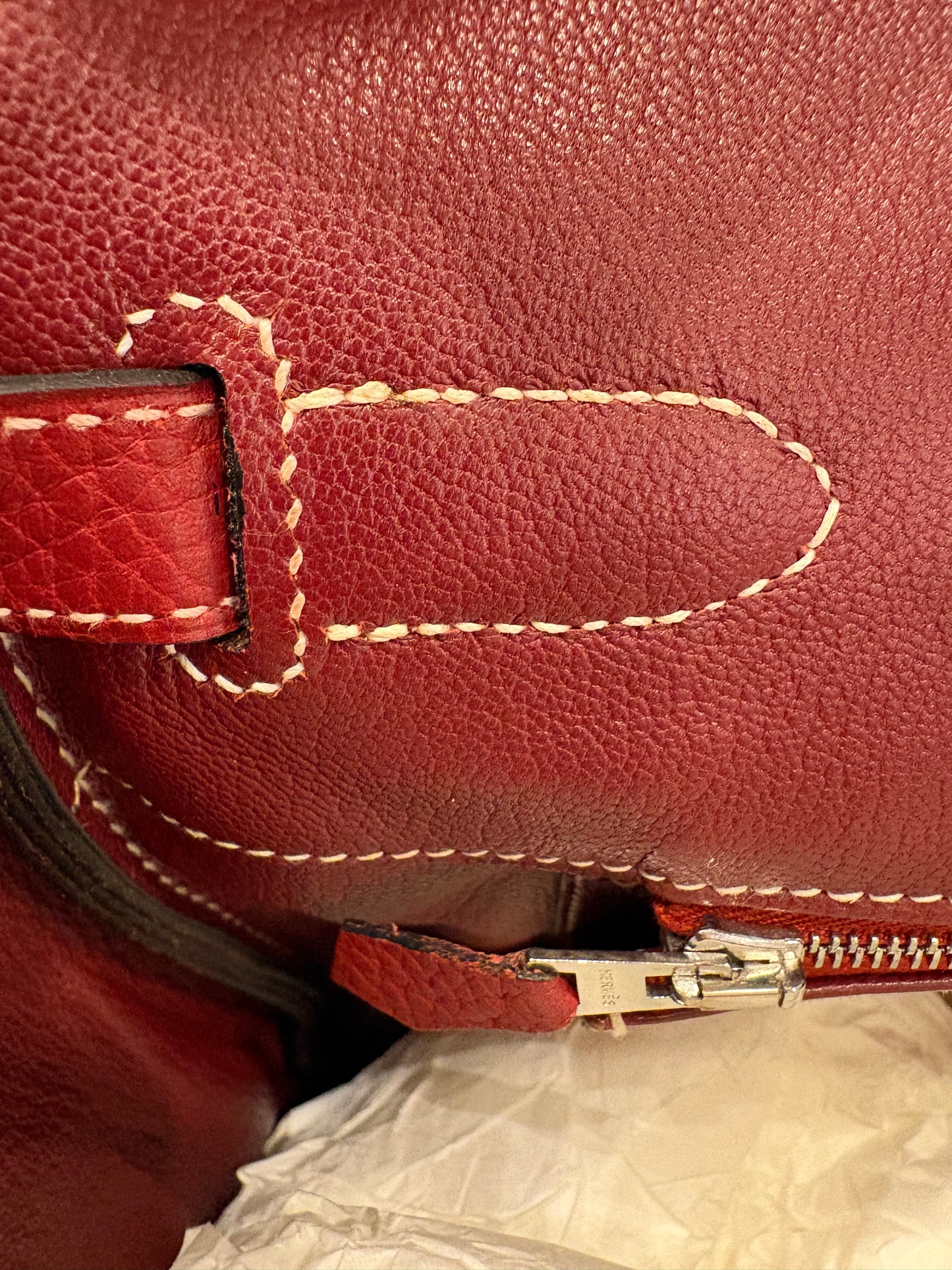 Hermès Paris Birkin 40 rouge granate hw gold