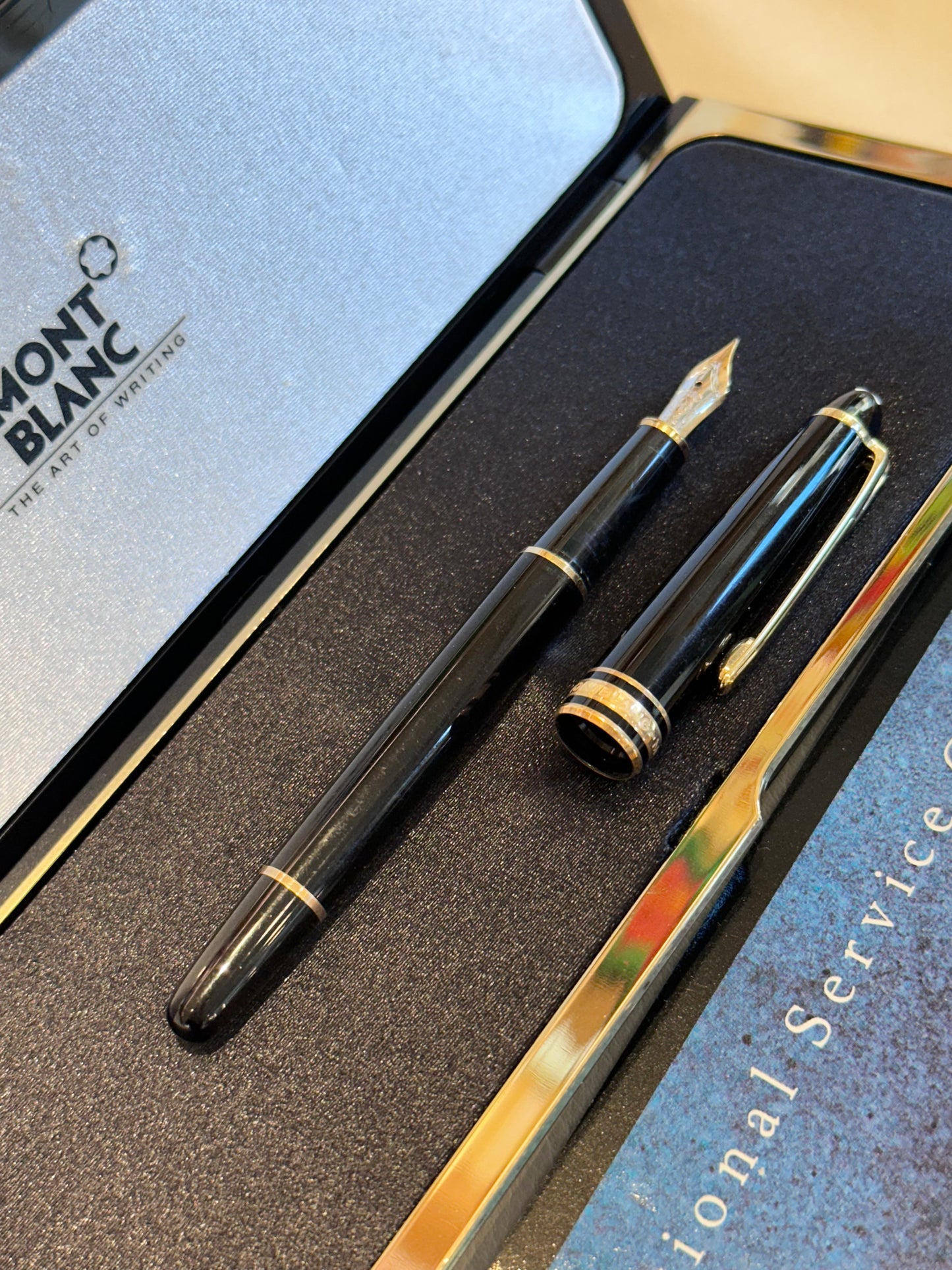 Montblanc penna stilografica pennino oro 18kt