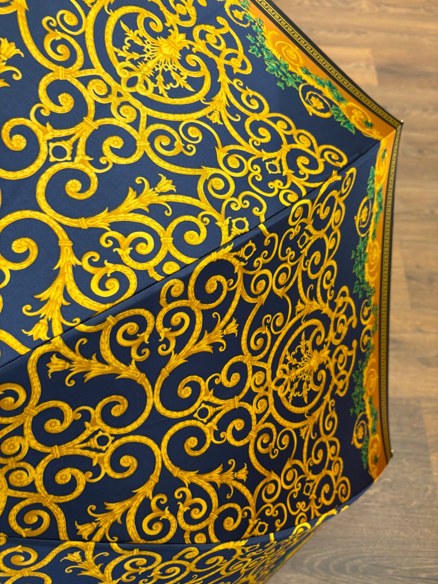 Versace ombrello  barocco blu giallo. Nuovo