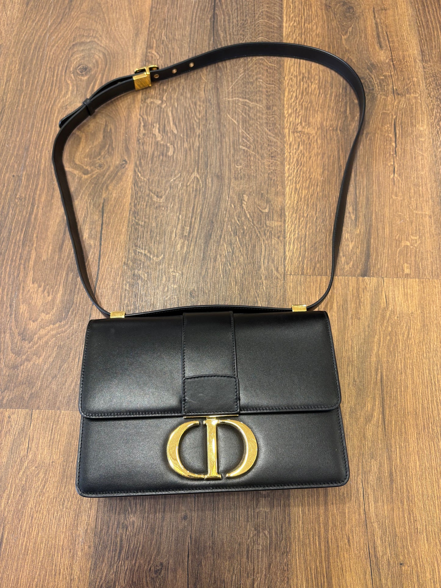 Dior borsa 30 Montaigne vitello nero