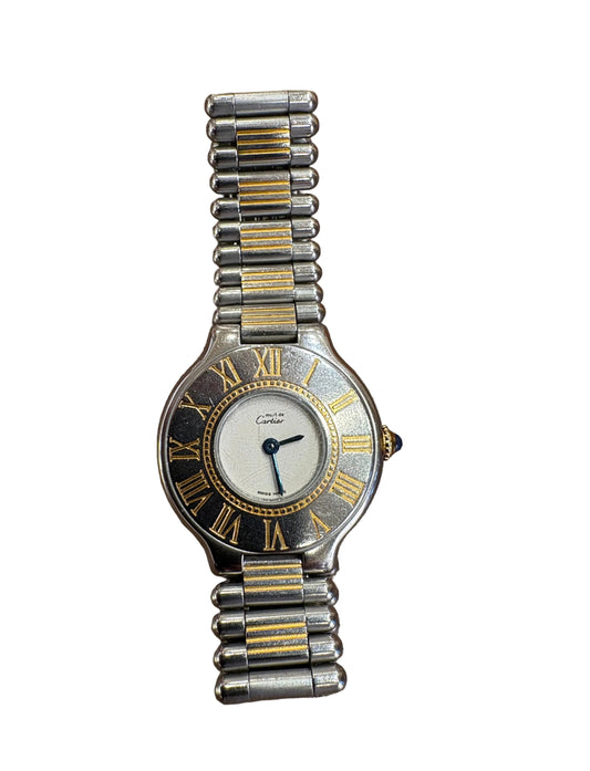 Cartier Orologio Vintage Must de Cartier 21 Lady 28mm Ref. 1340 Acciaio e Oro