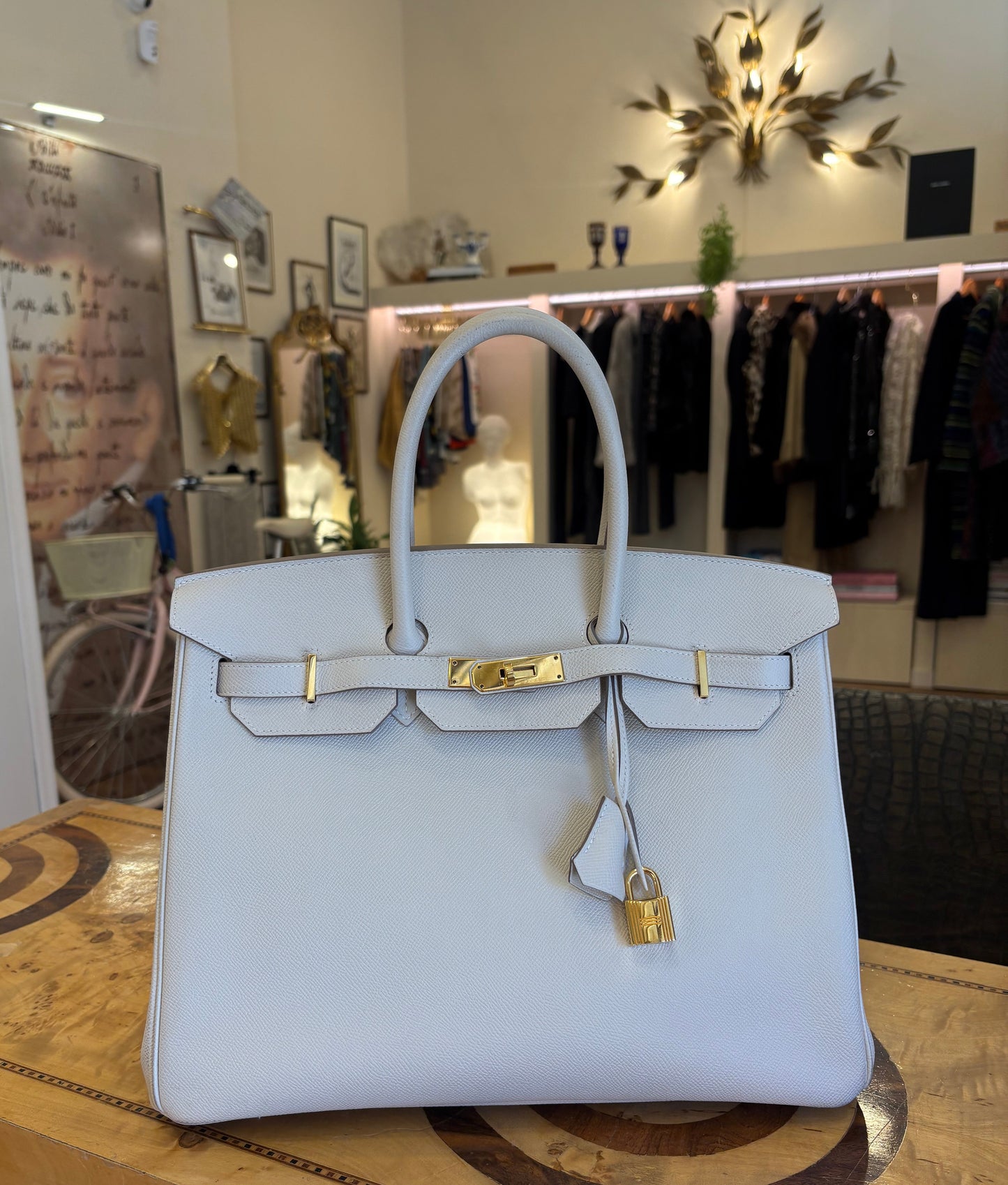Hermès Birkin 35 colore Craie hardware  gold (Copia)