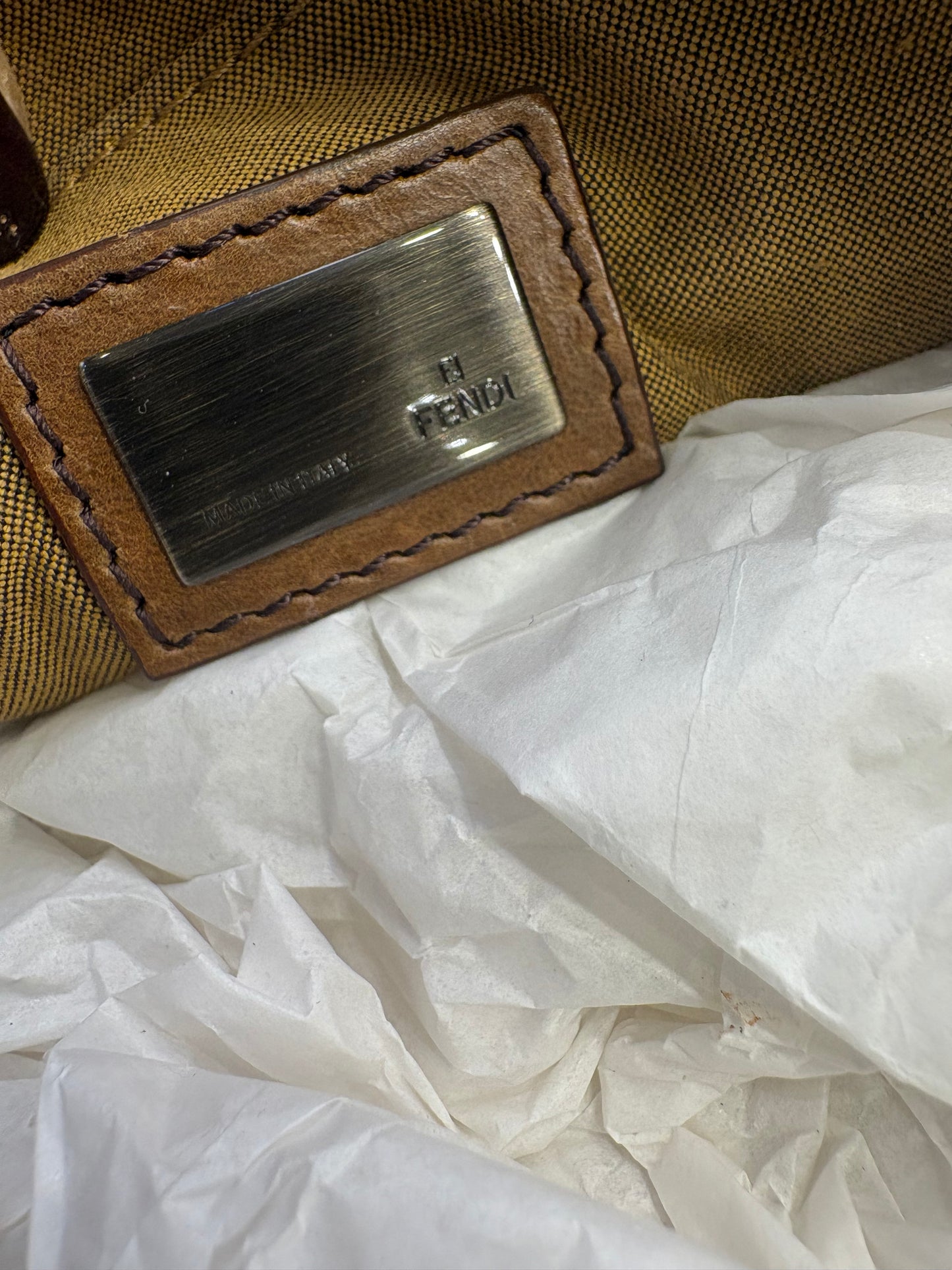 Fendi Vintage Mini Shopper FF Zucca con Lucchetto