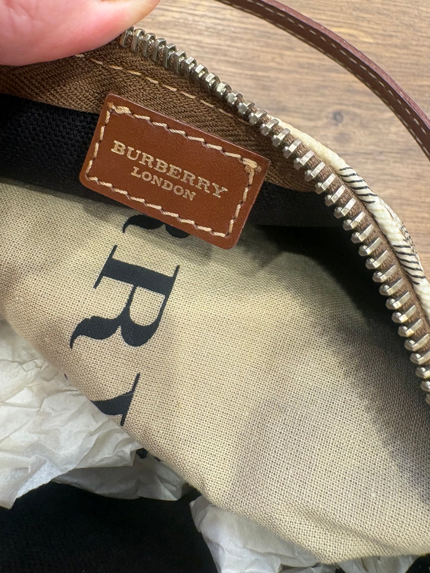 Burberry piccola borsa a spalla vintage