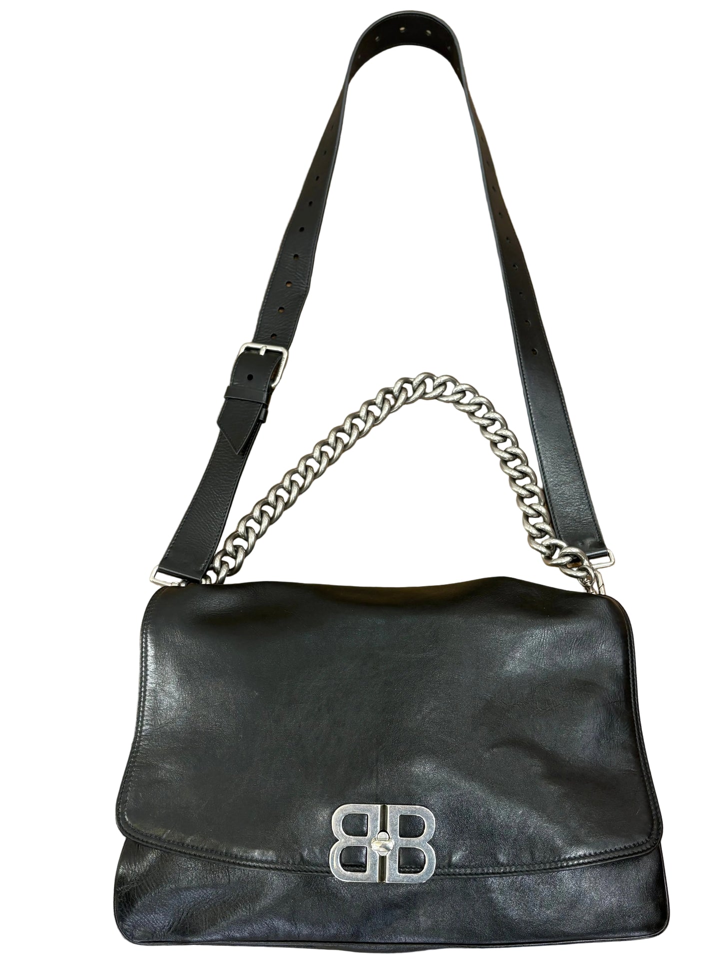 Balenciaga  BB Soft Grande in pelle di vitello nera