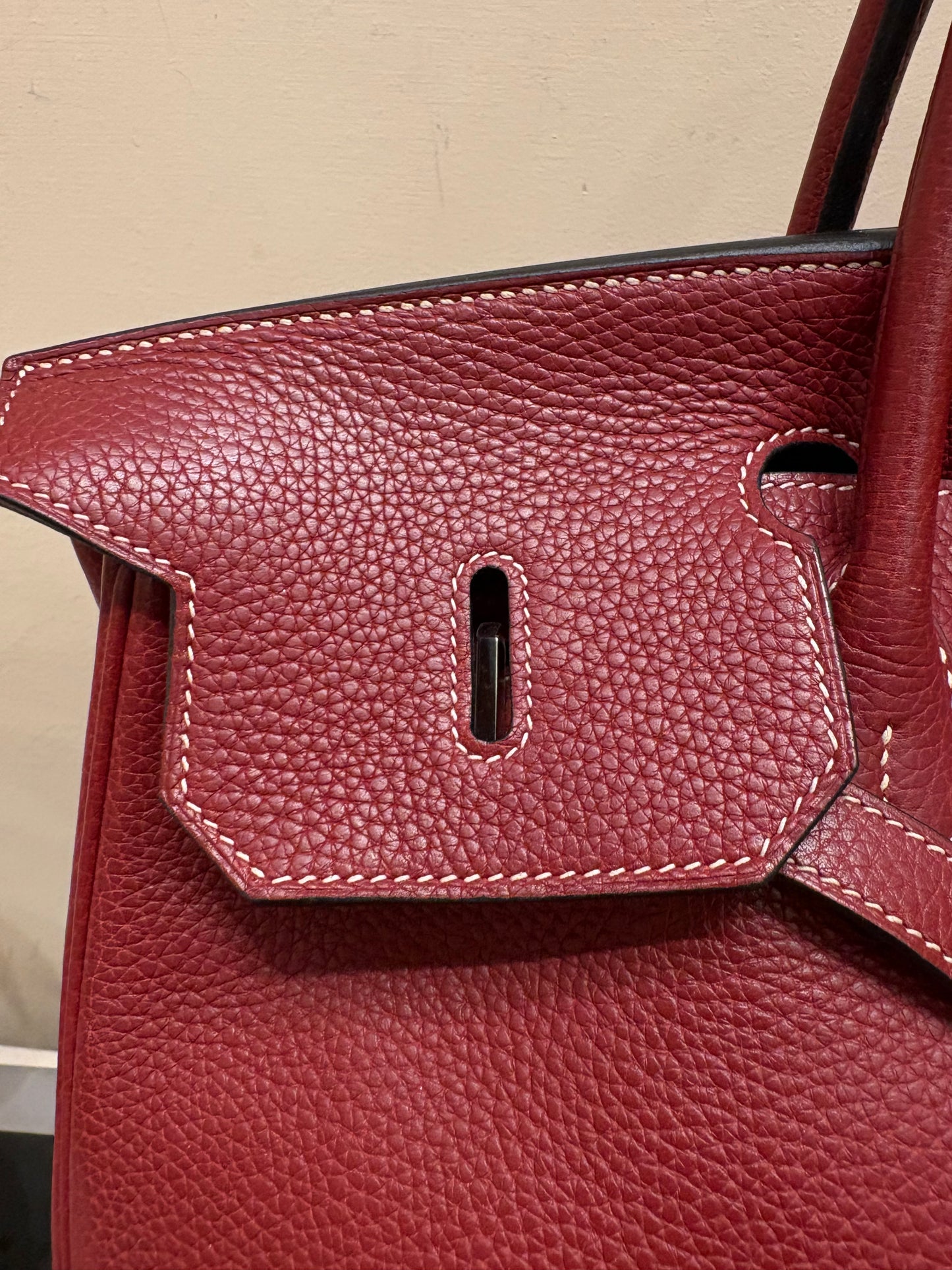 Hermès Paris Birkin 40 rouge granate hw gold