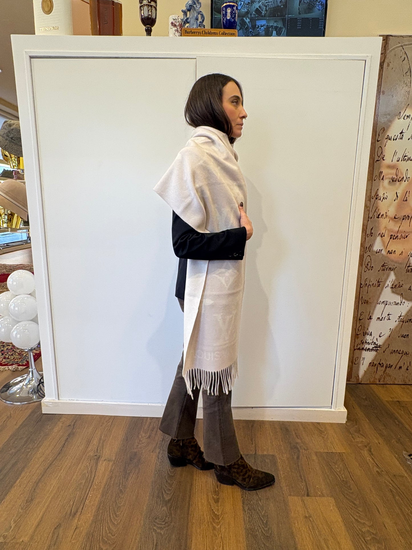 Louis Vuitton sciarpa Reykjavik in puro cashmere nuova