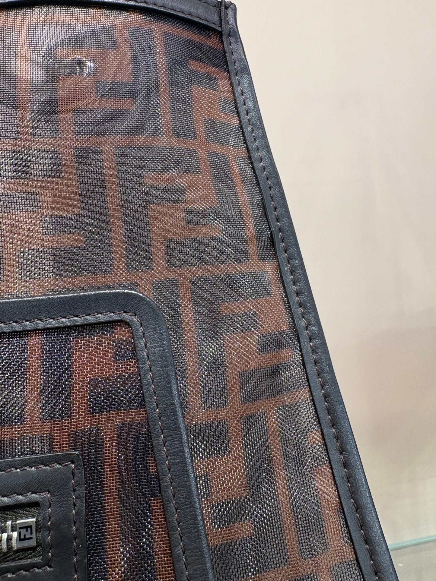 Fendi Runaway Mesh Shopper Tote Bag