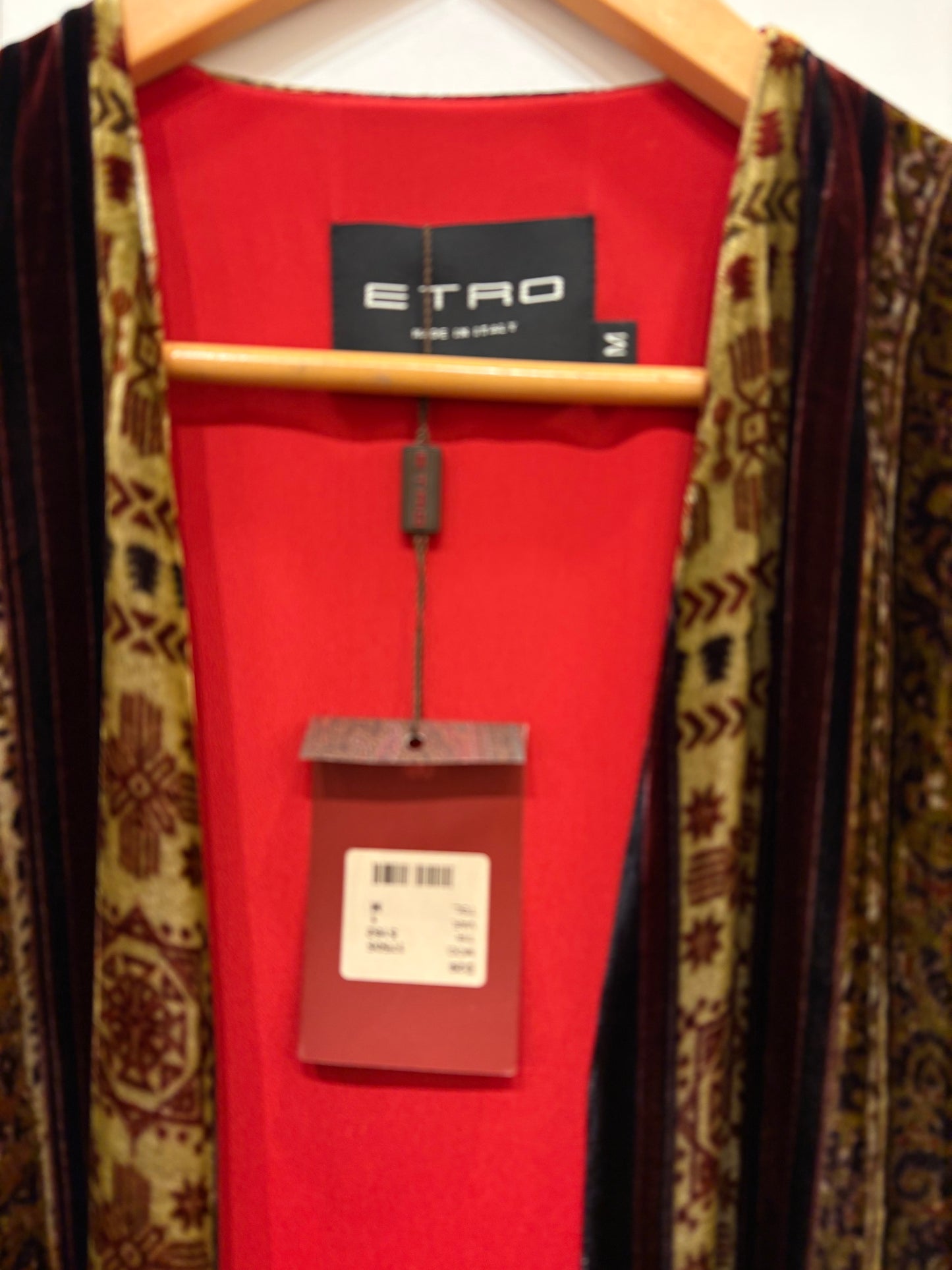 Etro soprabito velluto tgM nuovo