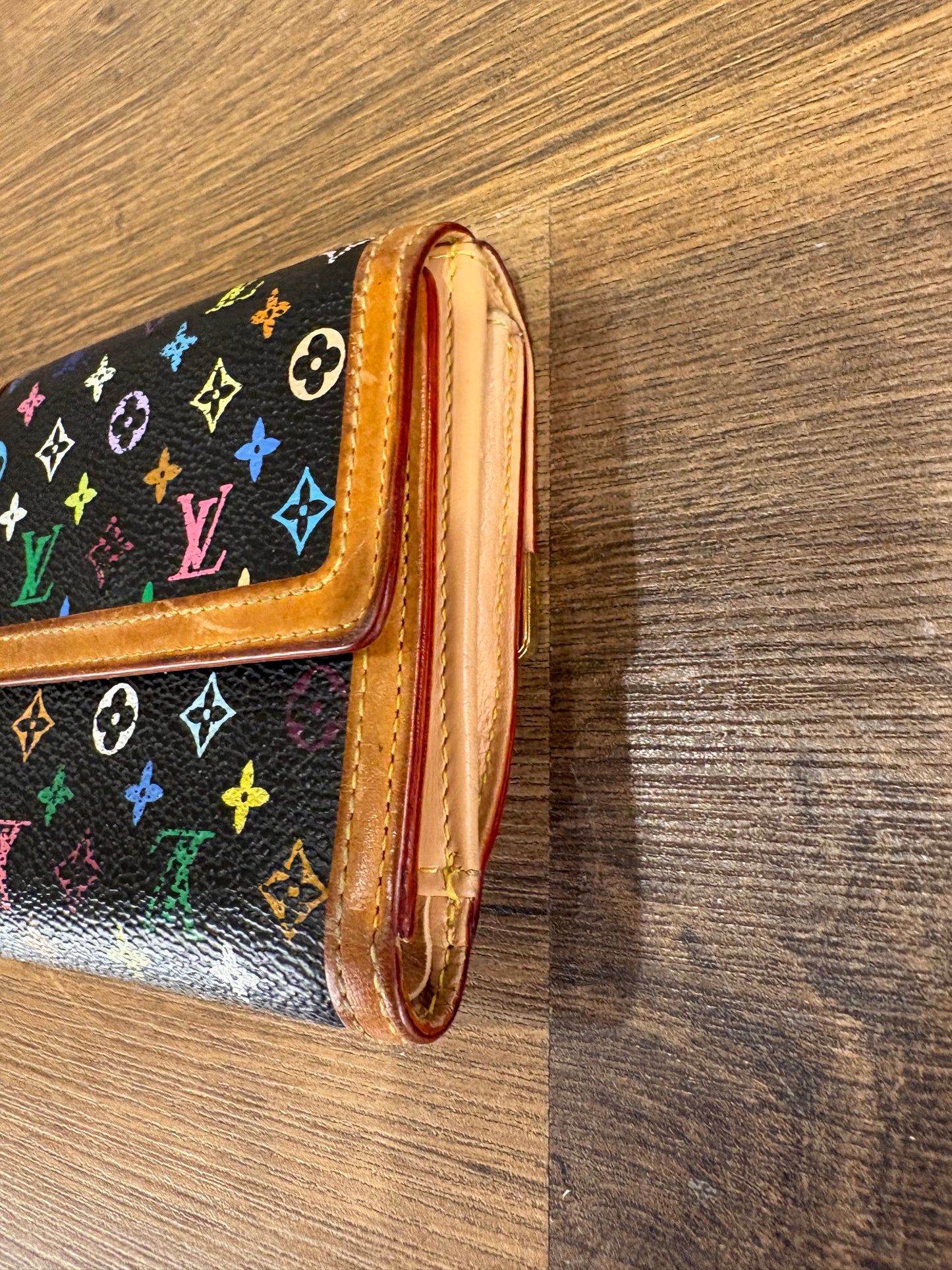 Louis Vuitton portafoglio Eugenie in tela multicolor