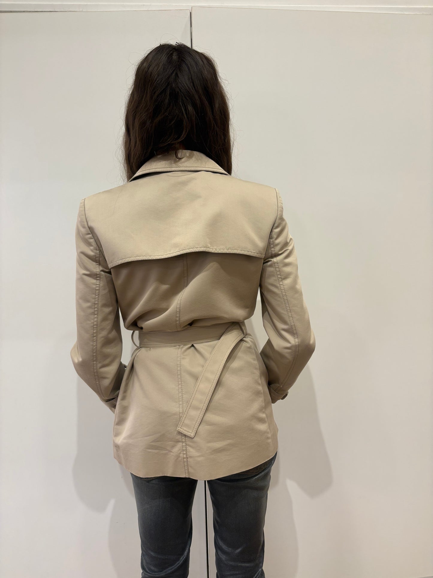Gucci trench sfoderato S dettagli bamboo