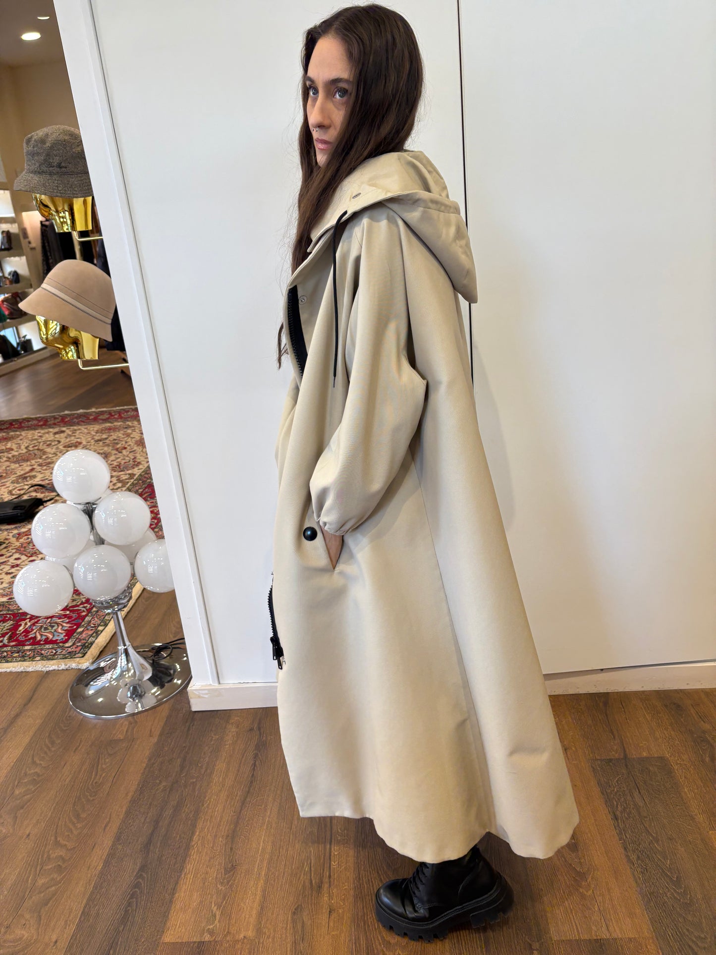 Prada trench oversize 40