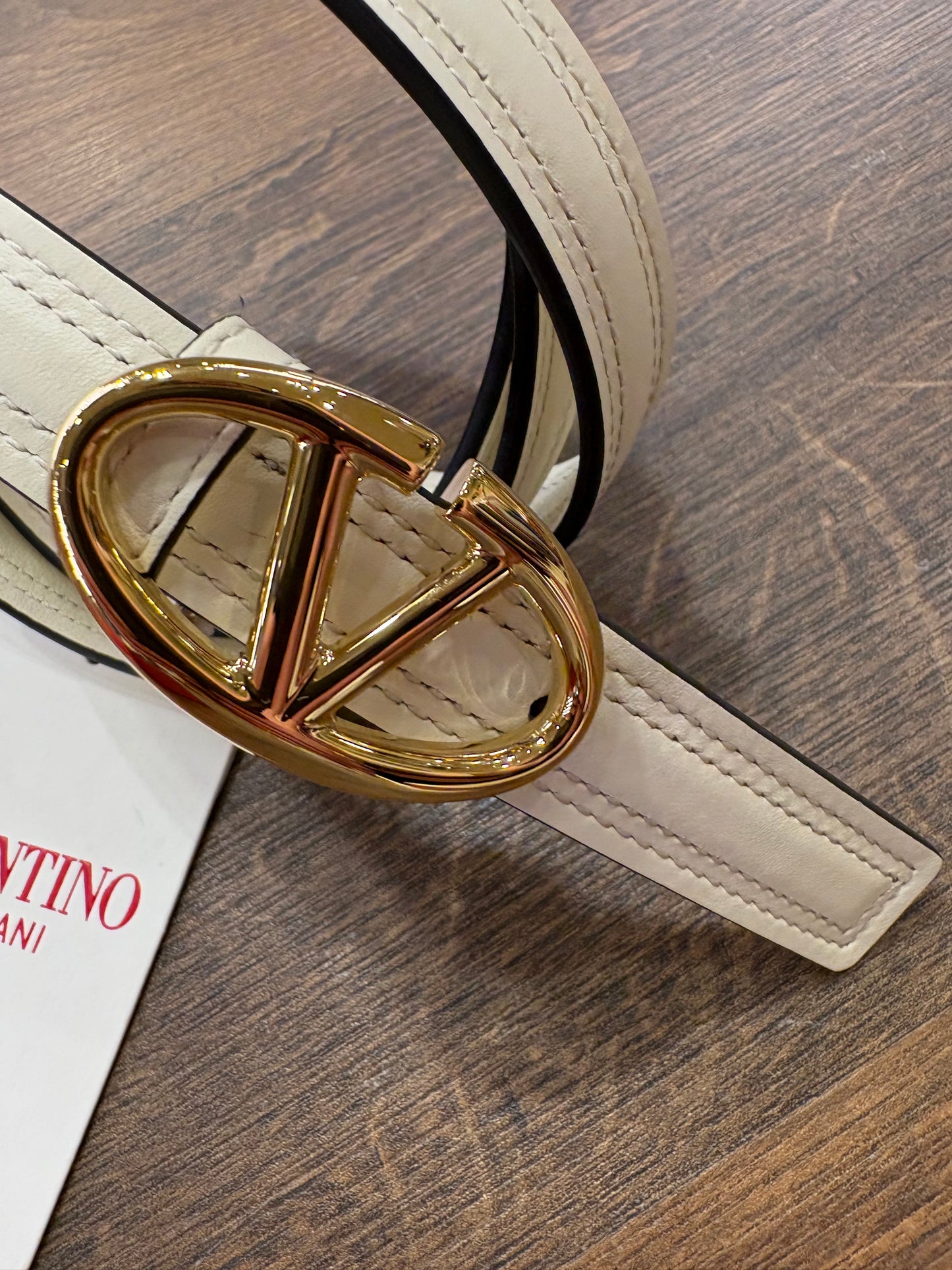 Valentino Garavani Cintura Sottile VLogo Signature "The Bold Edition" Mis.  90