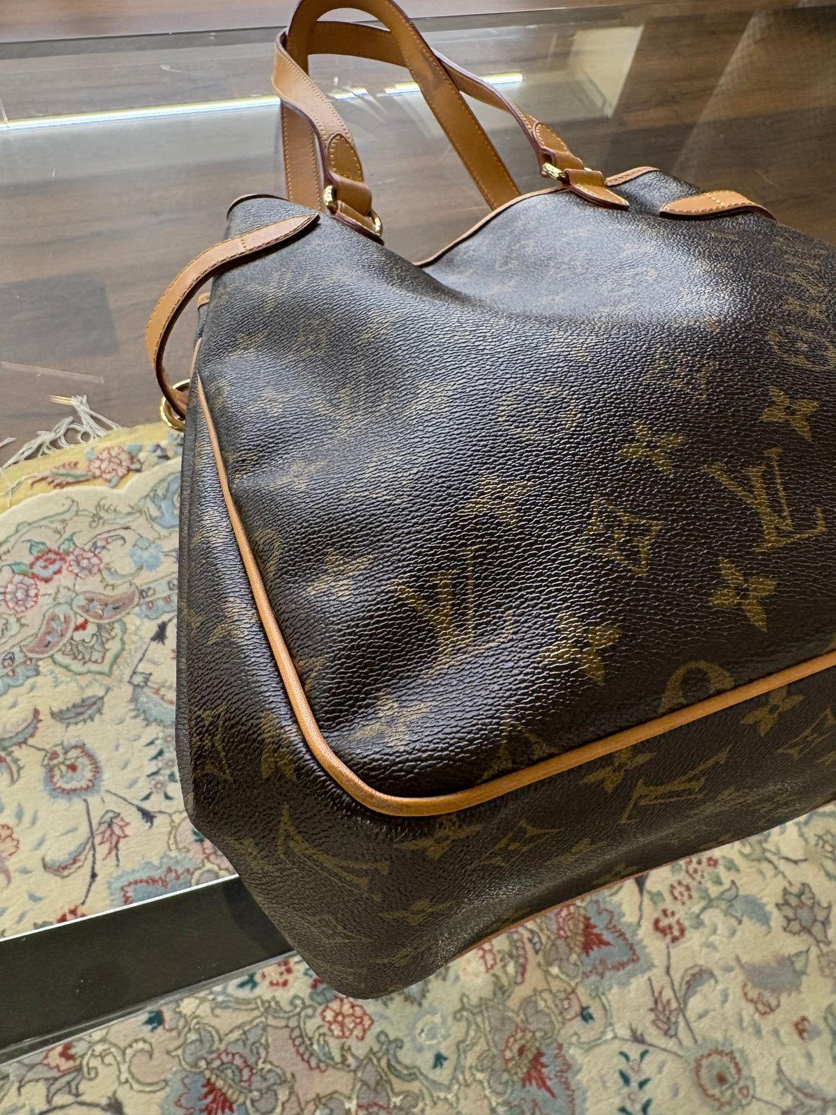 Louis Vuitton Batignolles Vertical in Tela Monogram e pelle
