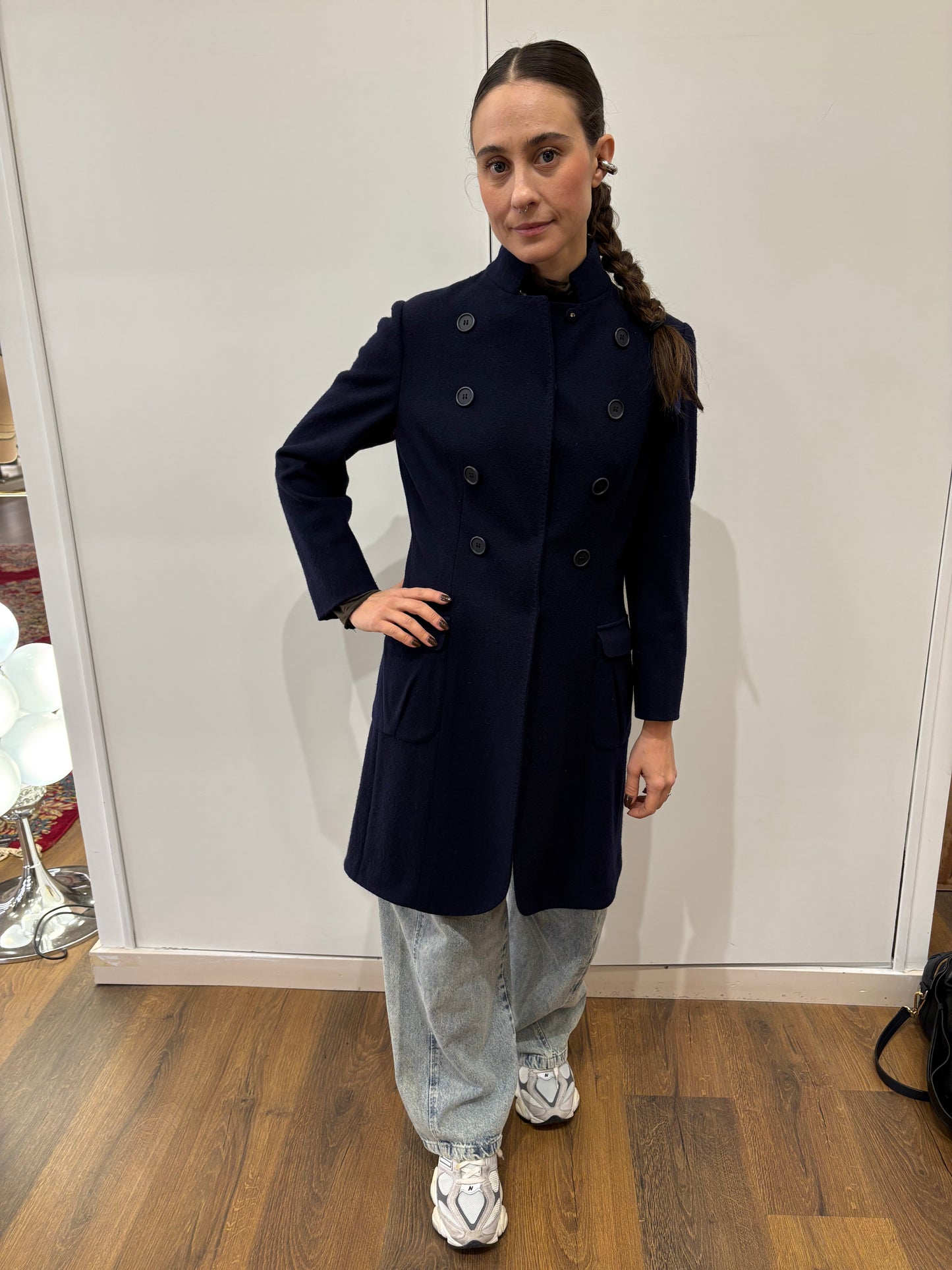 Brunello Cucinelli cappotto puro cashmere doppio petto 40