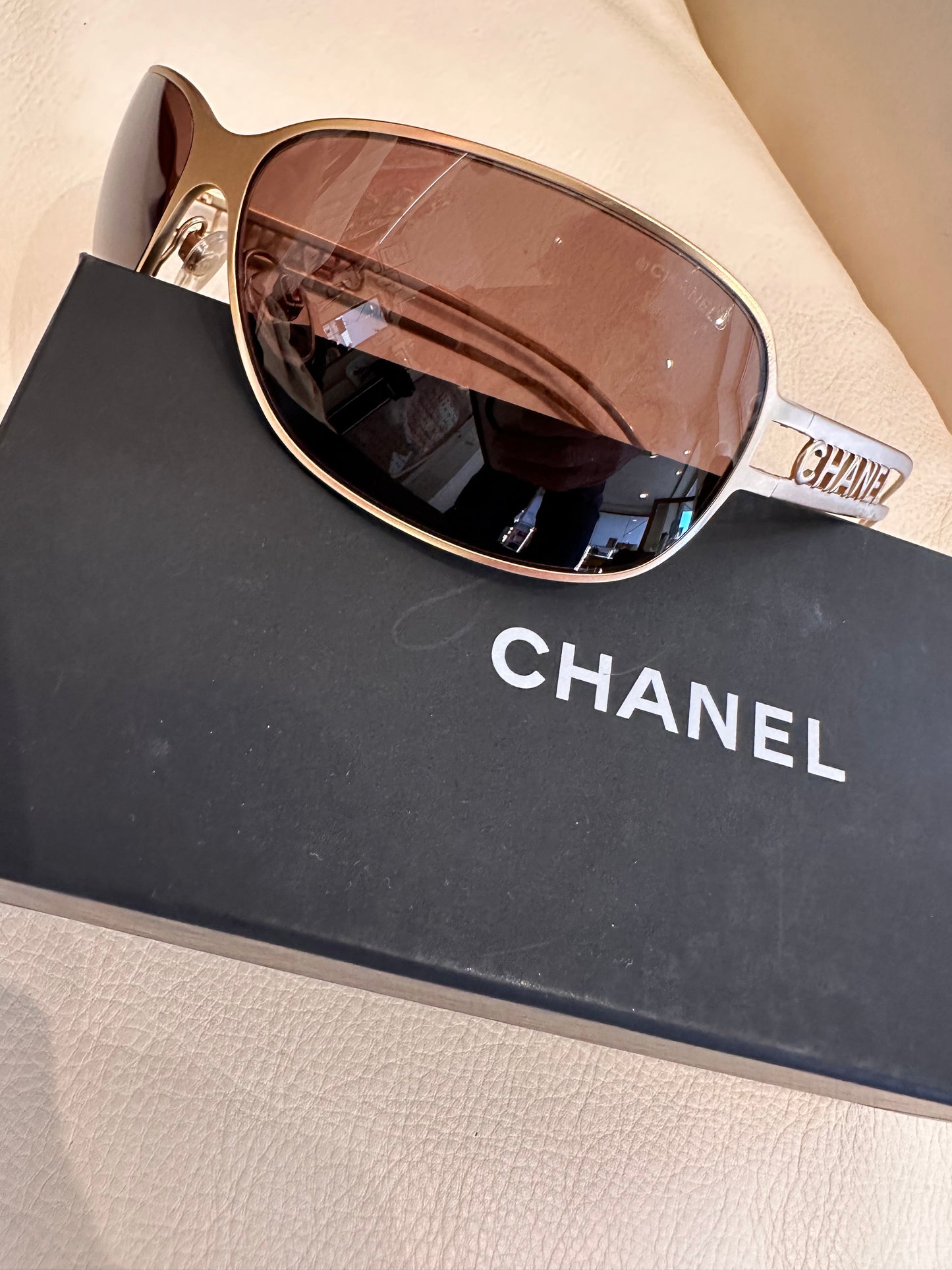 Chanel occhiali Vintage  da sole rettangolari