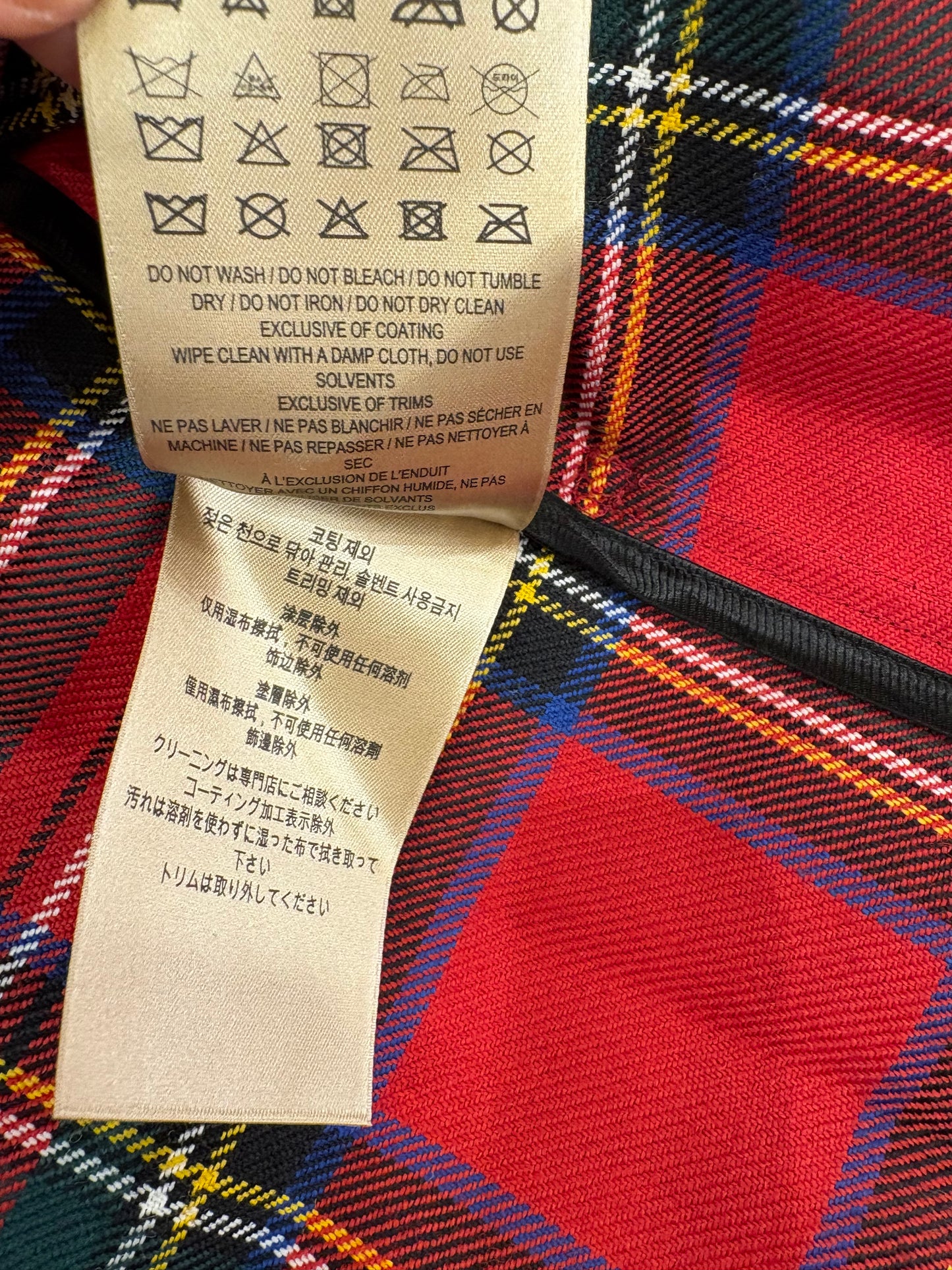 Burberry trench coat  lungo in vinile e lana vergine