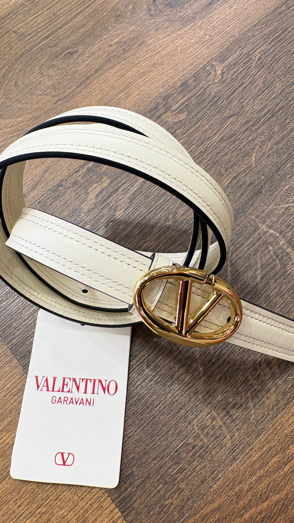 Valentino Garavani Cintura Sottile VLogo Signature "The Bold Edition" Mis.  90