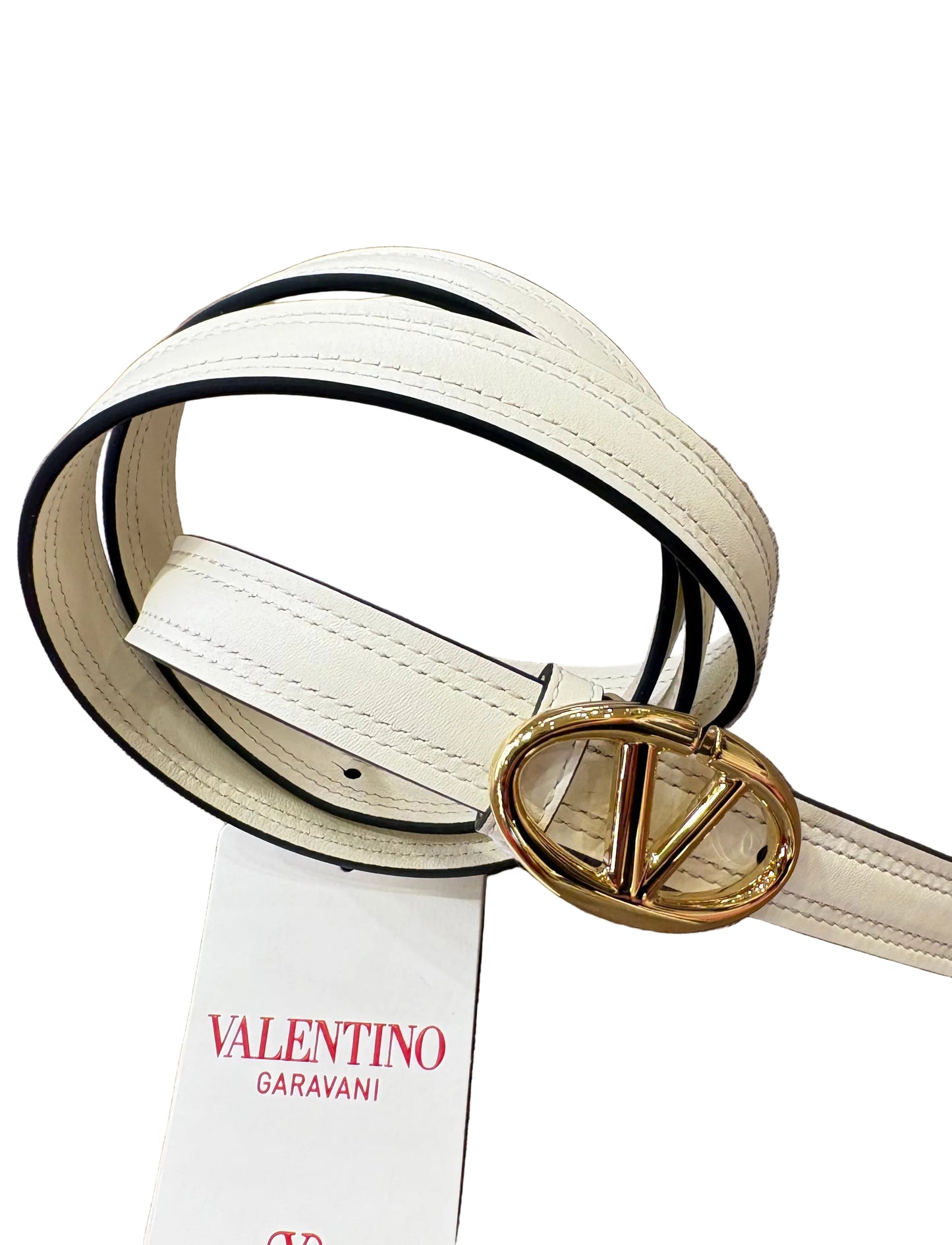 Valentino Garavani Cintura Sottile VLogo Signature "The Bold Edition" Mis.  90