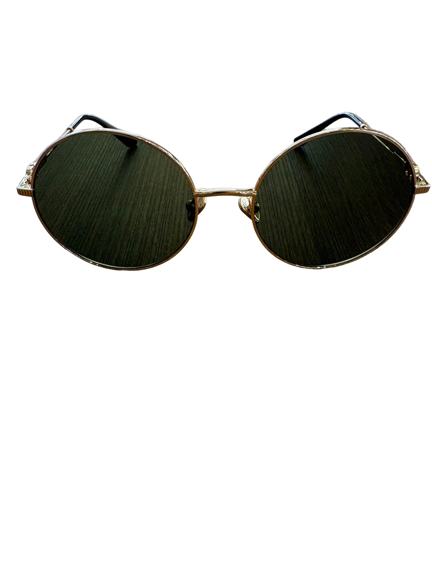Occhiali da Sole Rotondi Valentino Garavani VG0027S in Metallo Dorato con Custodia-Borsetta VLogo