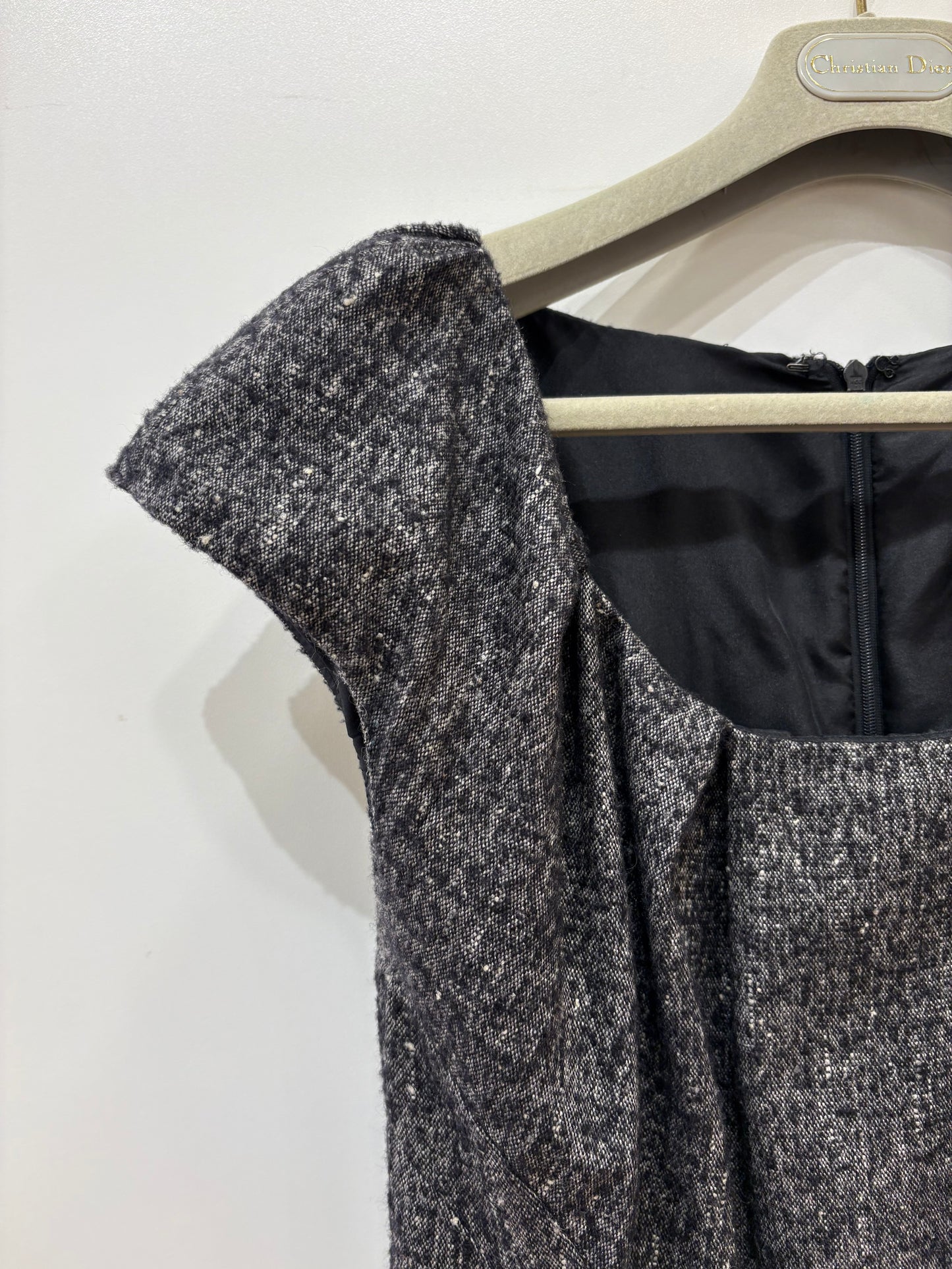 Christian Dior abito tweed in lana