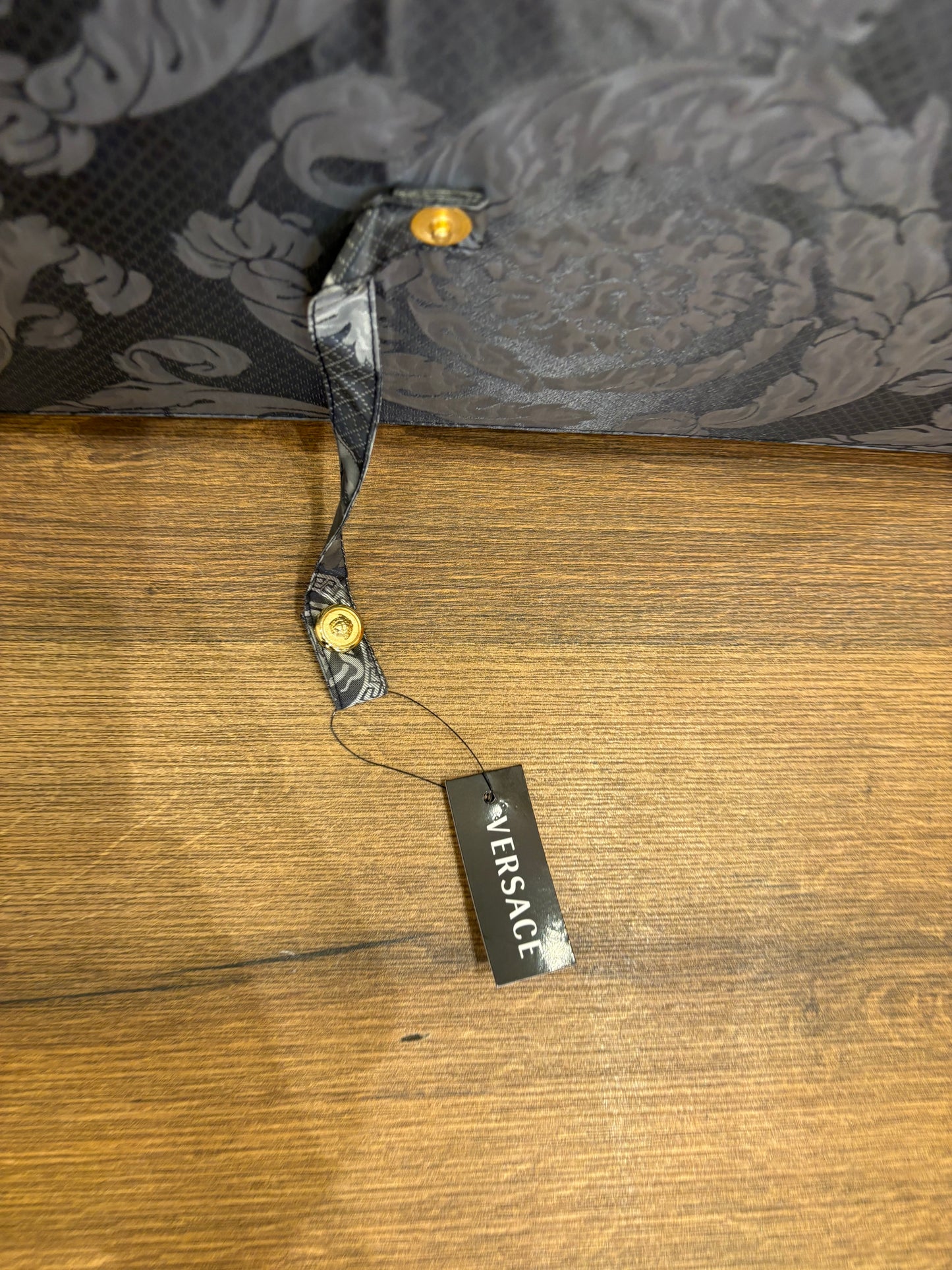 Versace ombrello barocco meduse grigio. Nuovo
