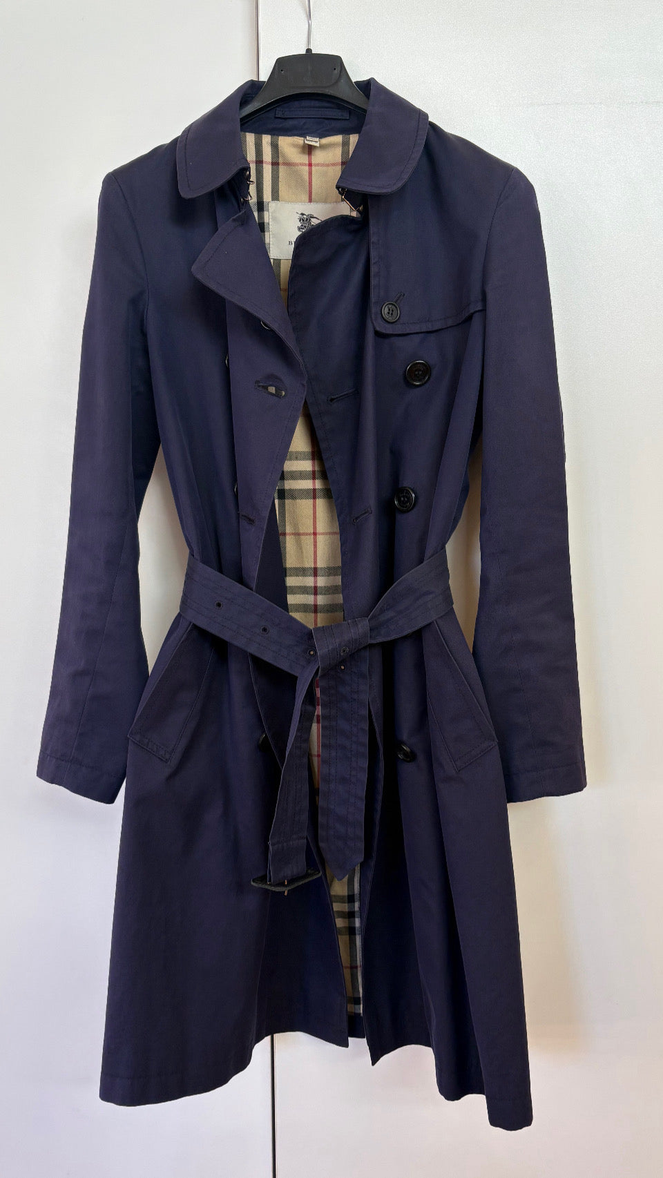 Burberry trench blu ita 38