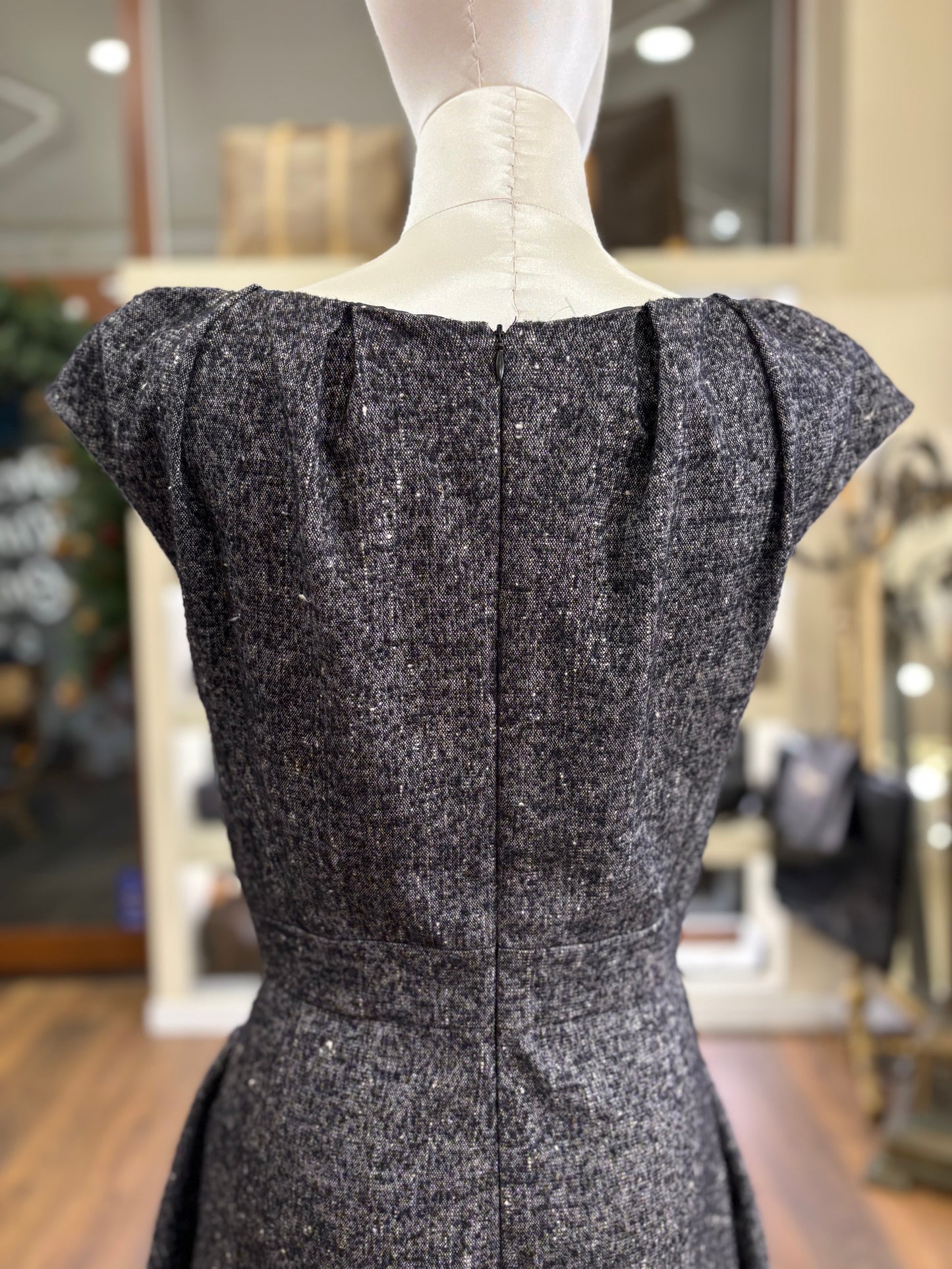 Christian Dior abito tweed in lana