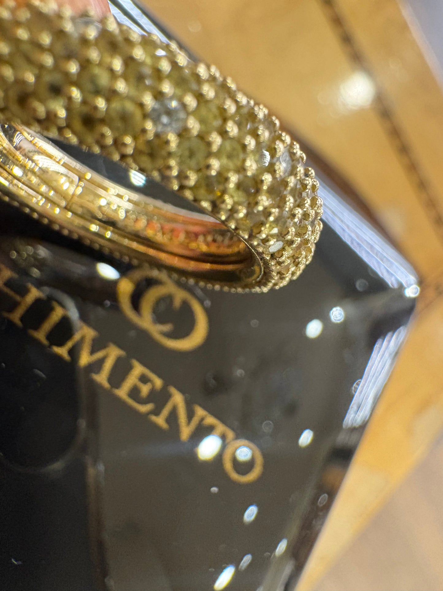 Anello Chimento Forever Star in Oro Giallo con Zaffiri Gialli e Diamanti