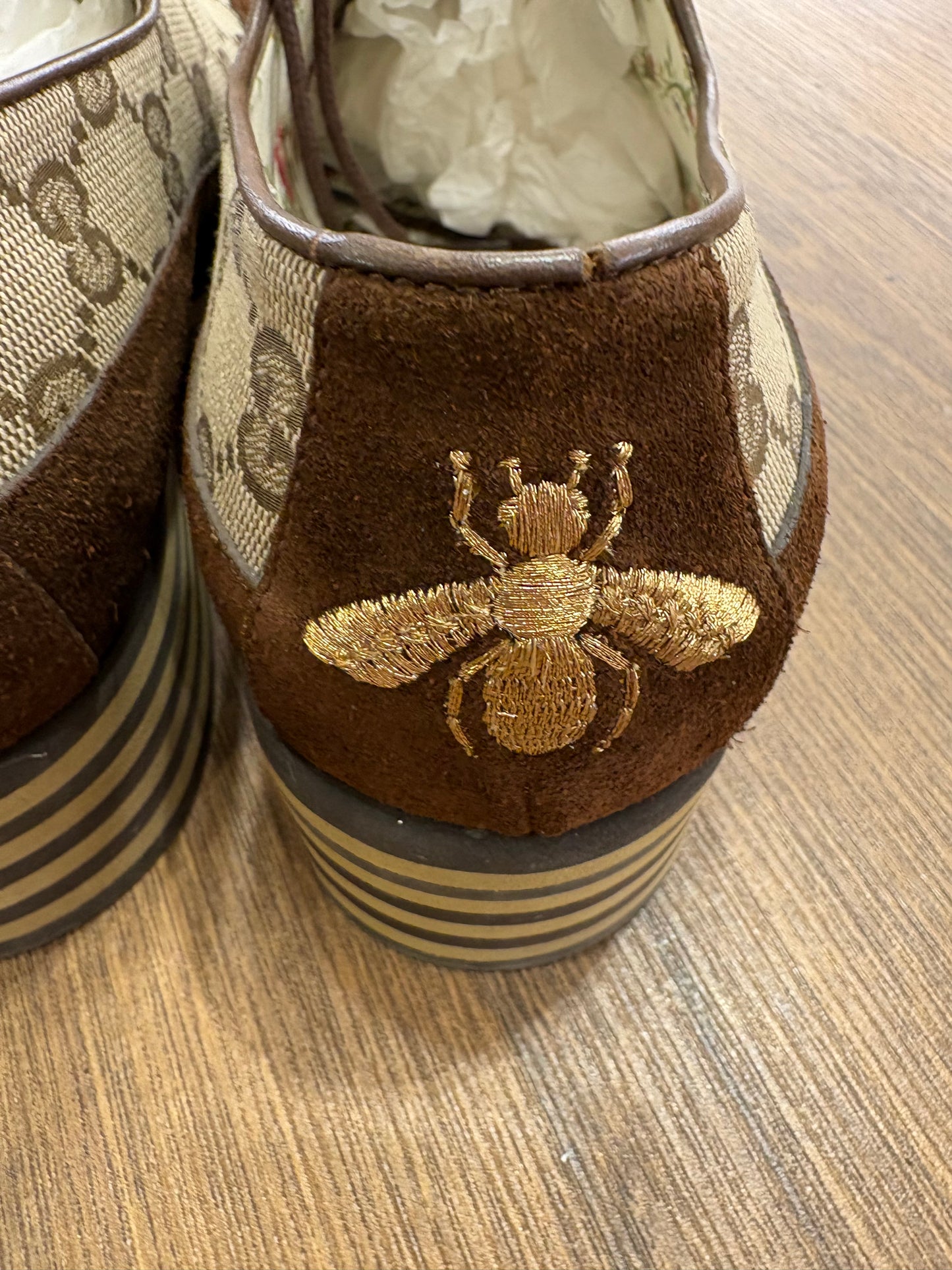 Gucci Thompson Derby GG canvas 36,5