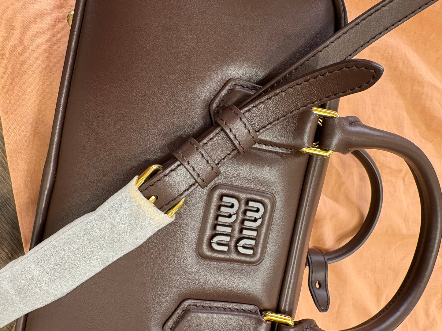 Miu Miu Arcadie Large colore radica . Nuova