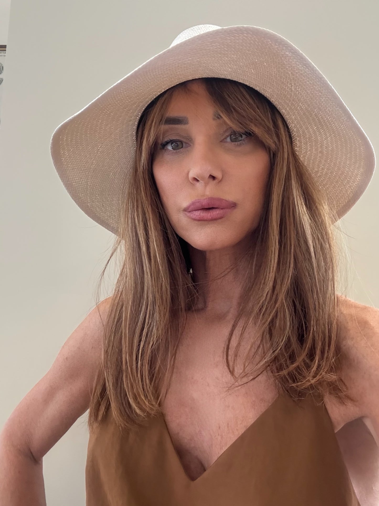 Borsalino cappello Claudette Panama fine tesa larga