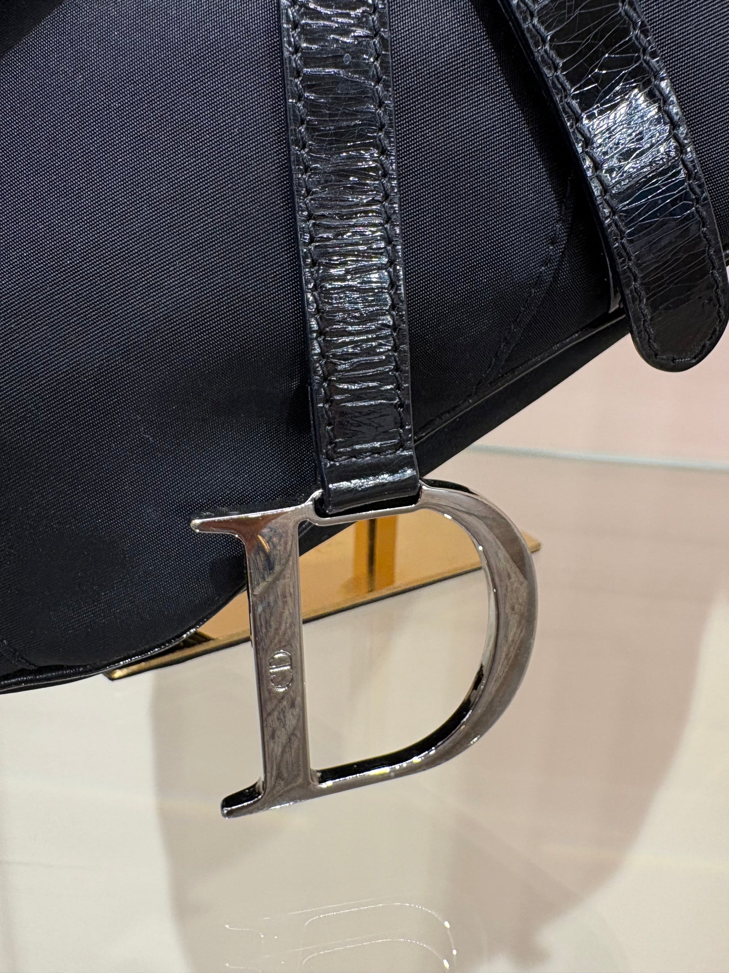 Dior Saddle in tela e pelle. Vintage