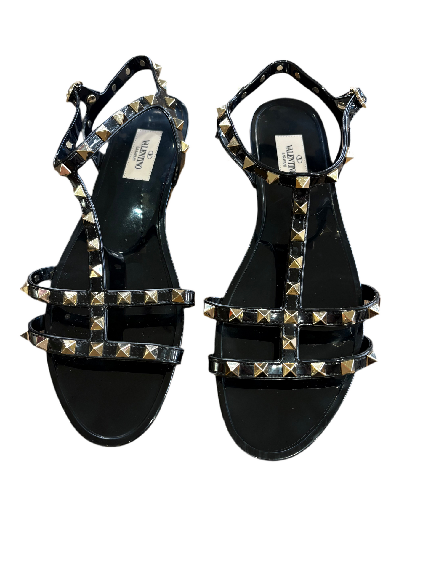 Valentino Garavani  sandali Rockstud in pvc 40