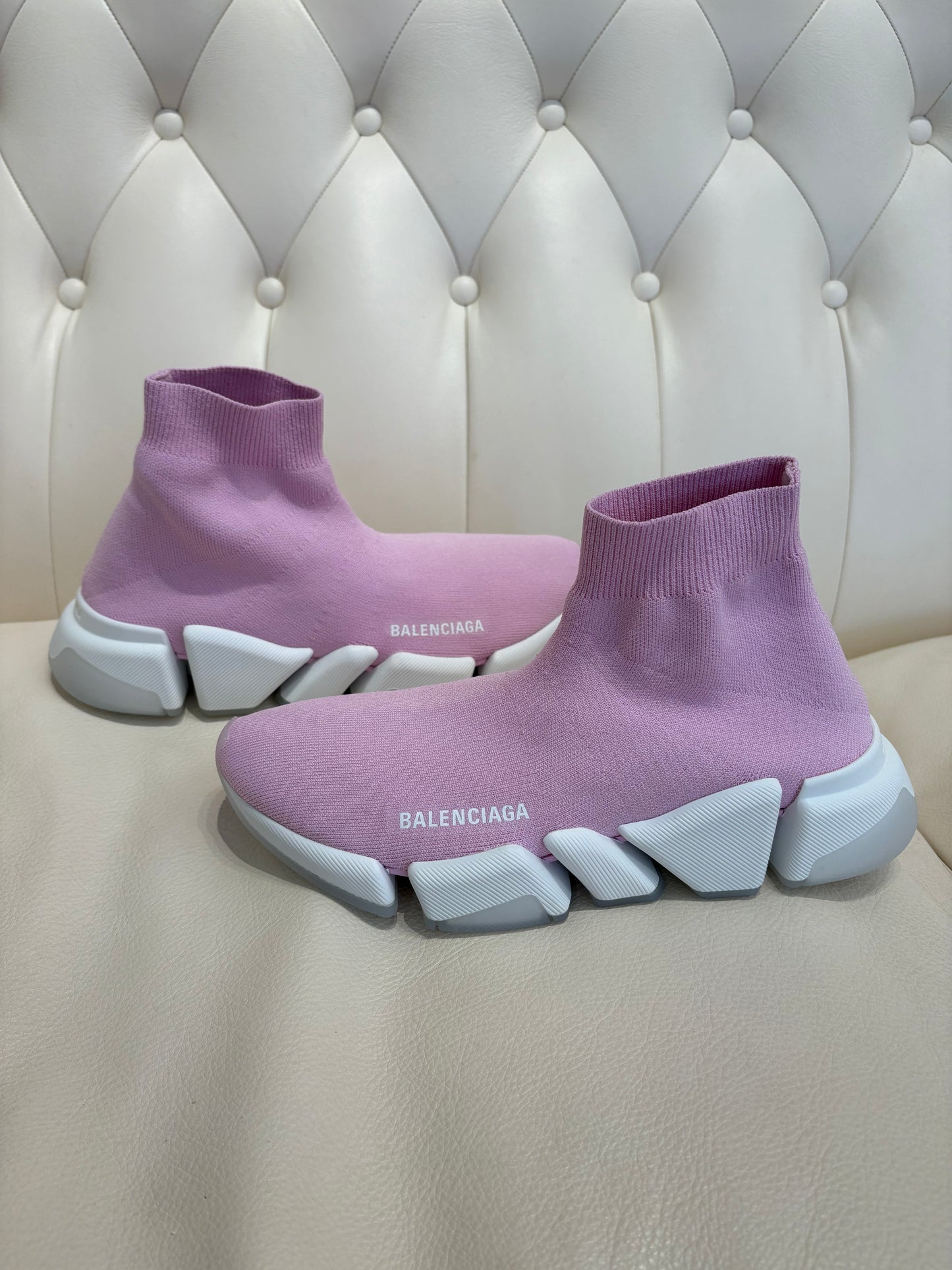 Balenciaga Speed 2.0 rosa bianco 39