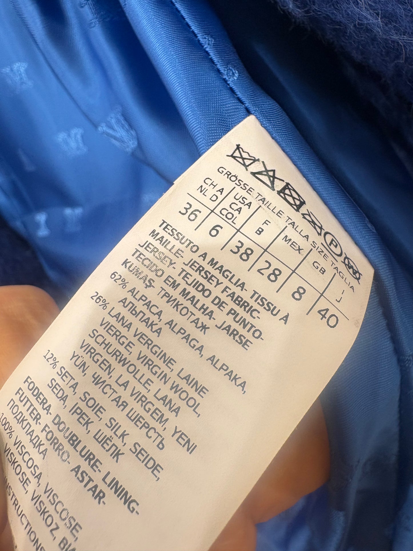 Max Mara cappotto Teddy Bear azzurro 40