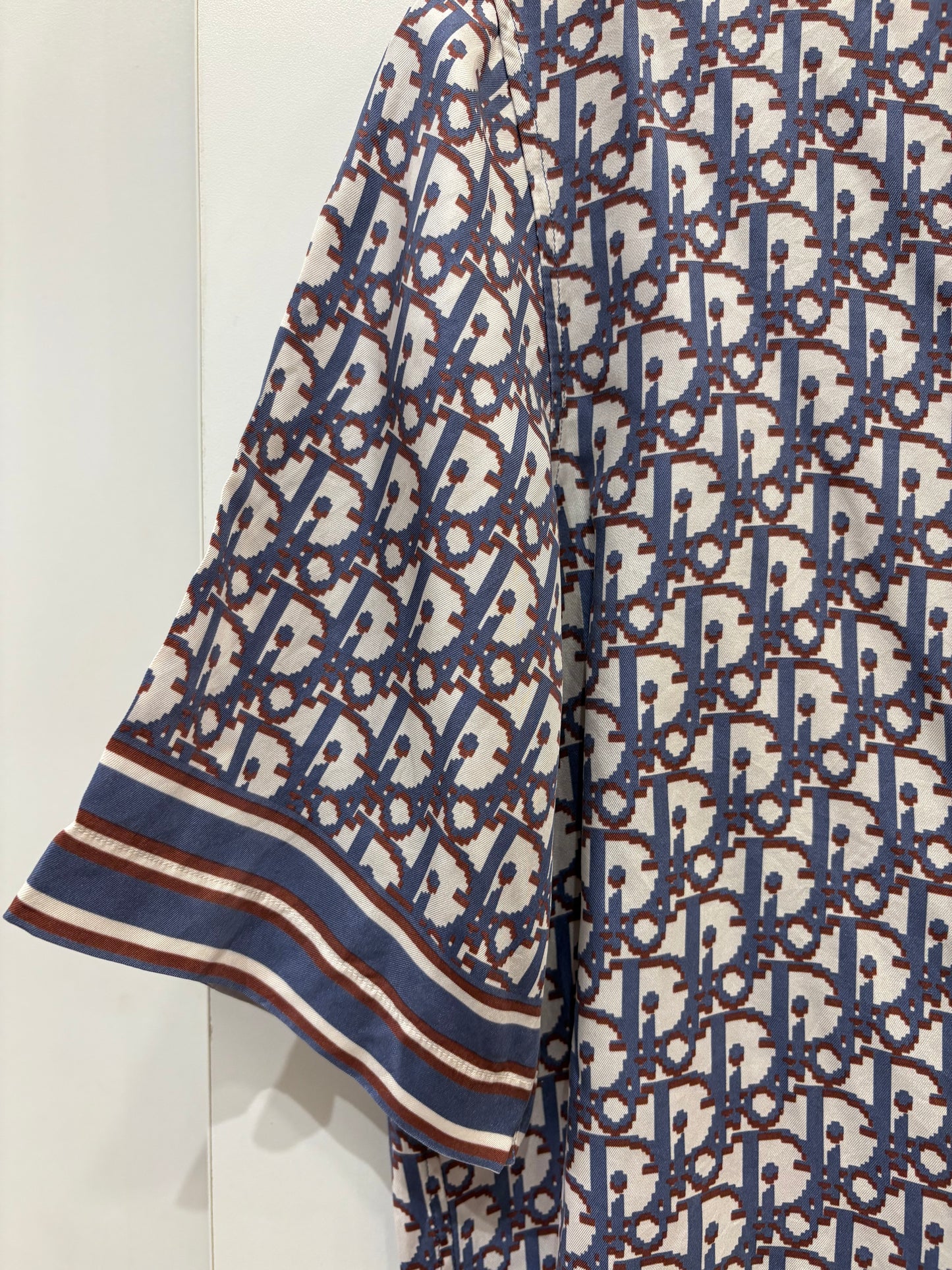 Dior camicia in seta Oblique uomo