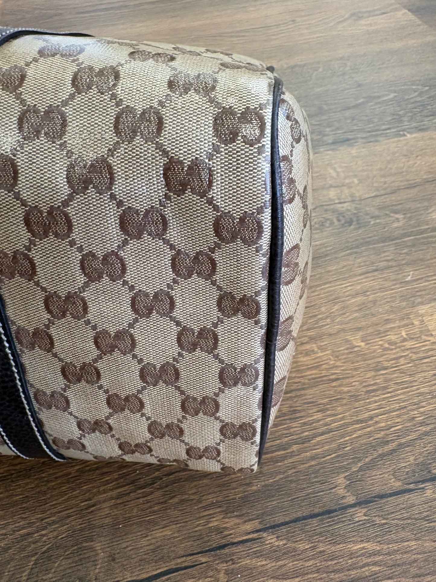 Gucci Bauletto Joy Boston Bag in Tela GG Crystal e Pelle