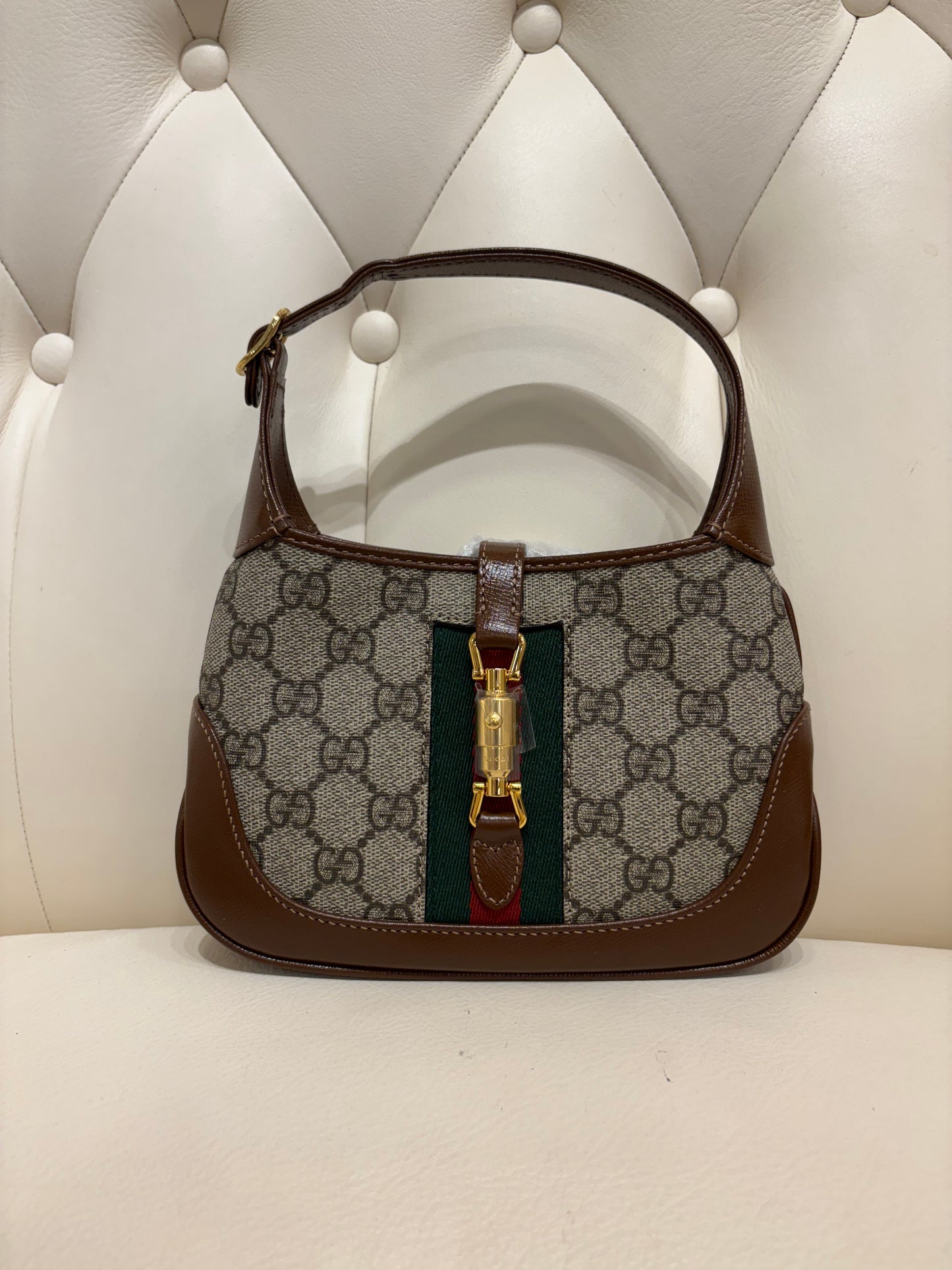 Gucci Jackie 1961 mini in canvas GG nuova