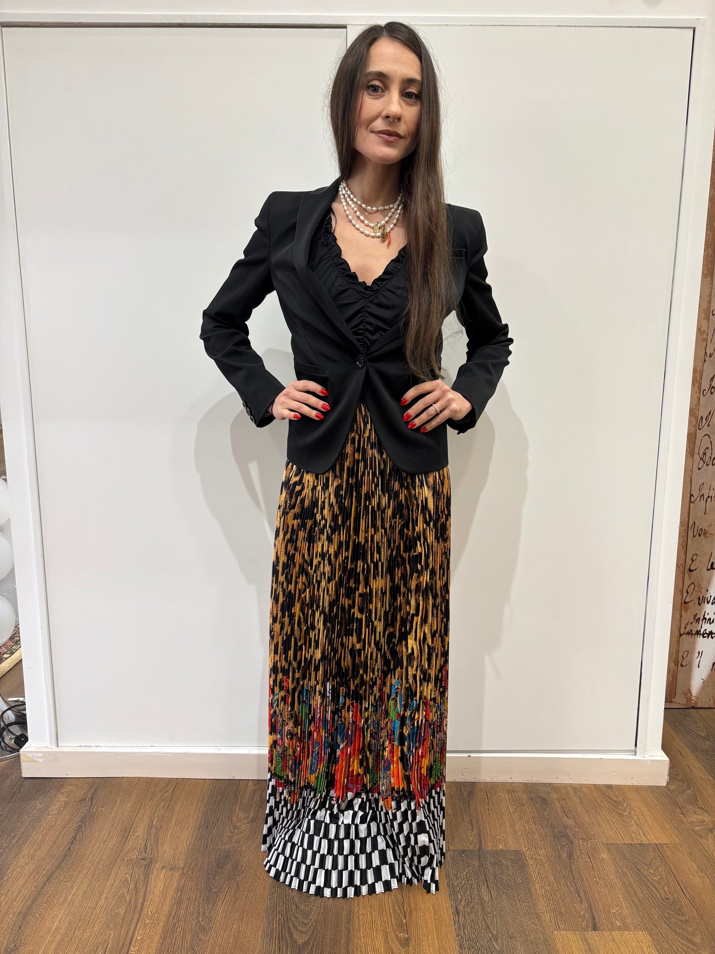 Stella Jean gonna lunga stampa leo ita 44/46