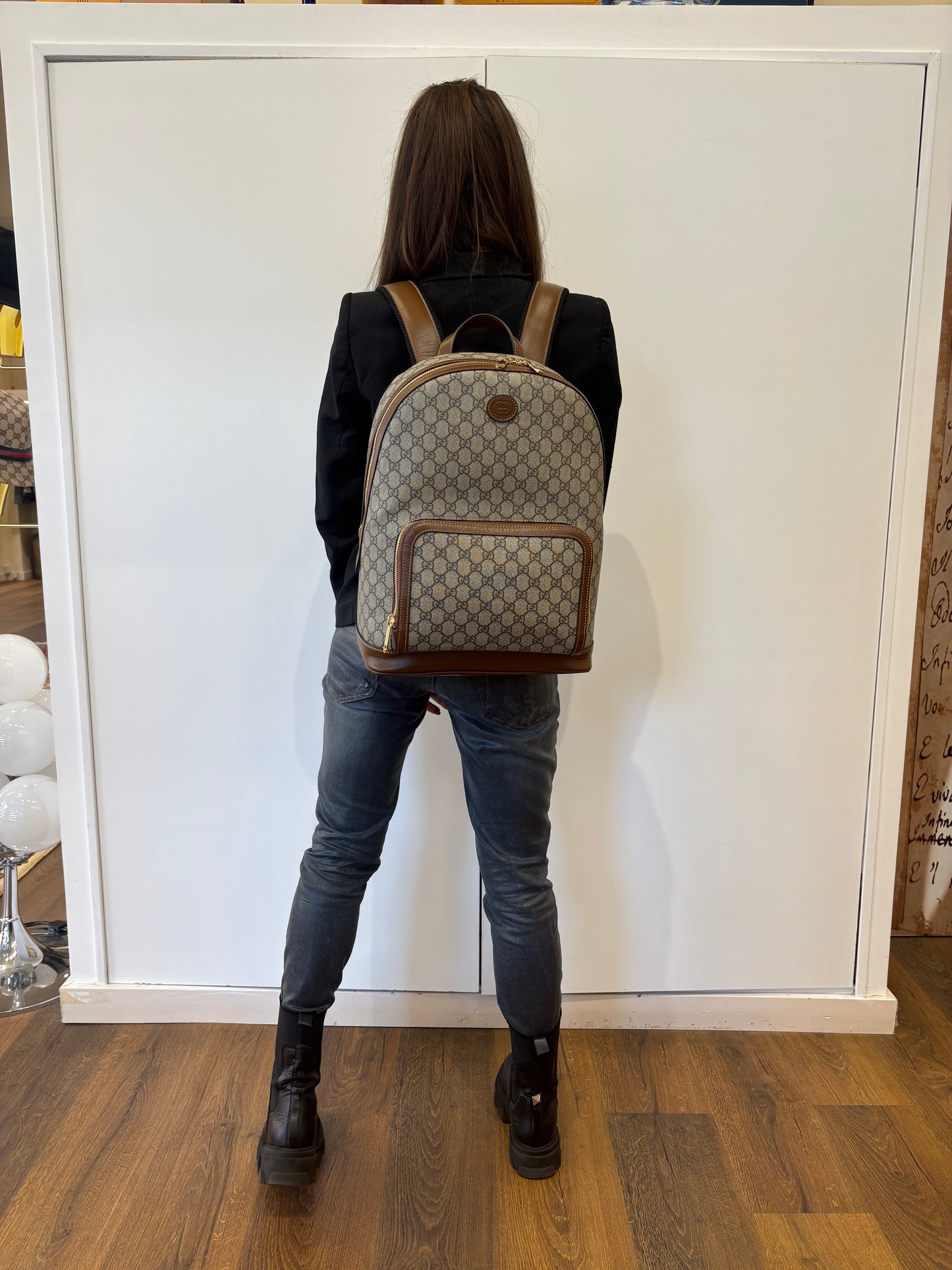 Gucci Zaino Interlocking in tela GG Supreme nuovo