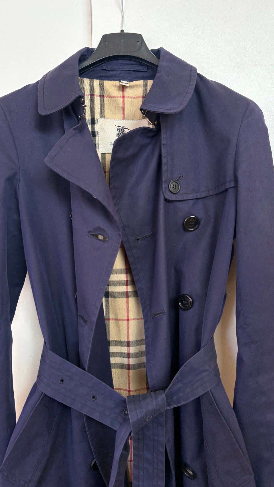 Burberry trench blu ita 38